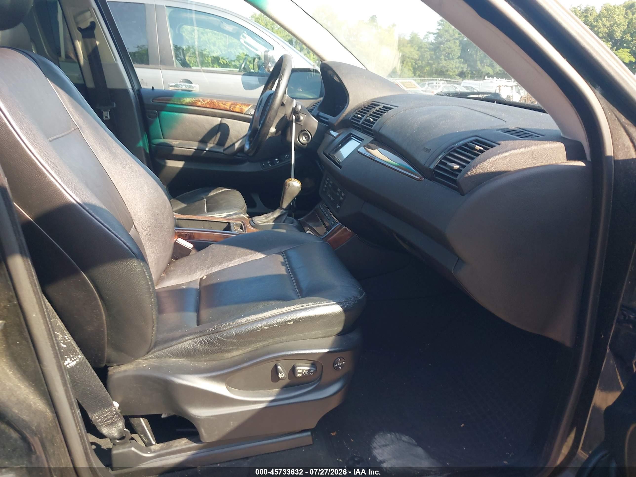 2006 Bmw X5 4.4i Черный vin: 5UXFB53556LV28616