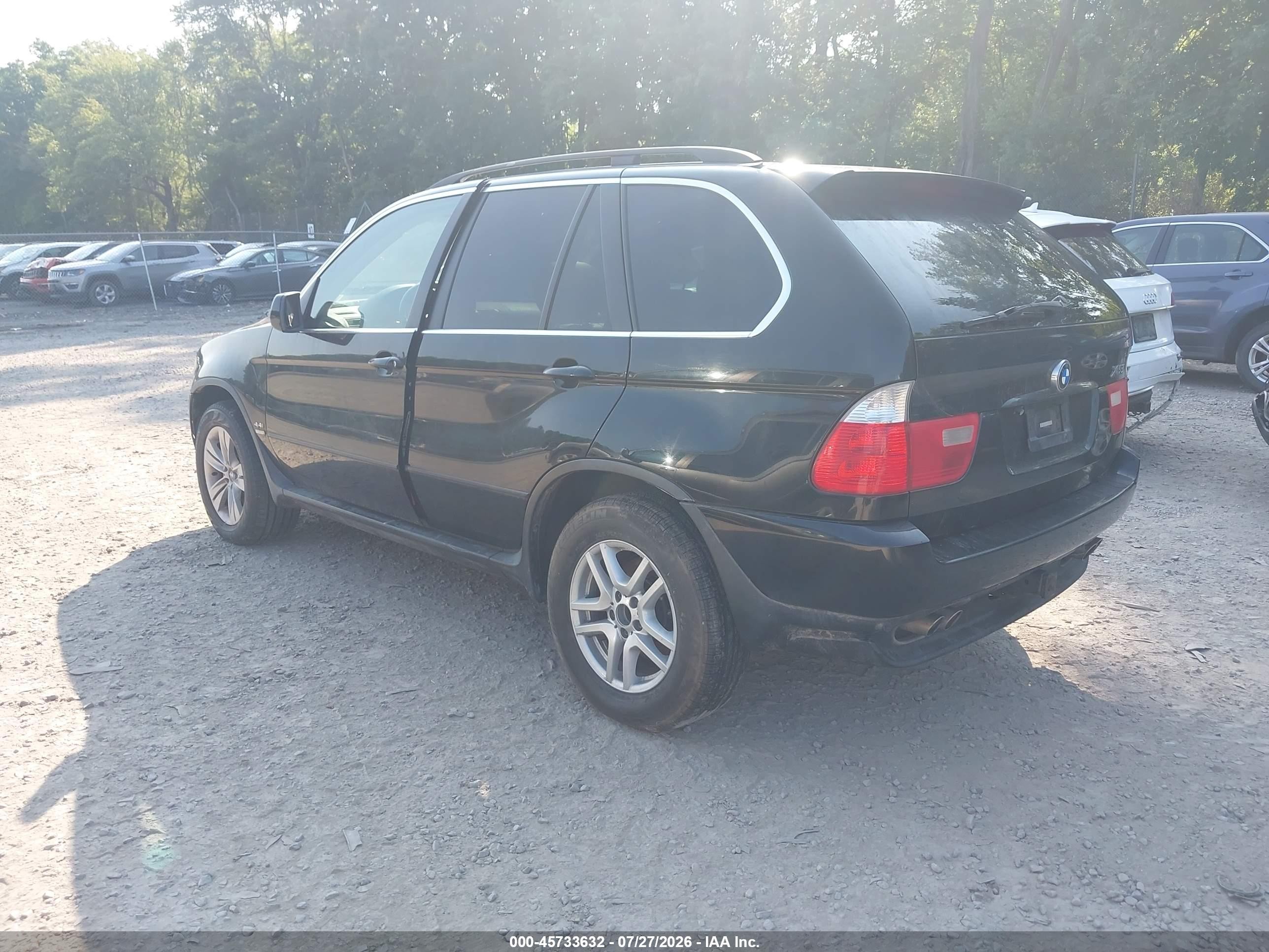 2006 Bmw X5 4.4i Черный vin: 5UXFB53556LV28616