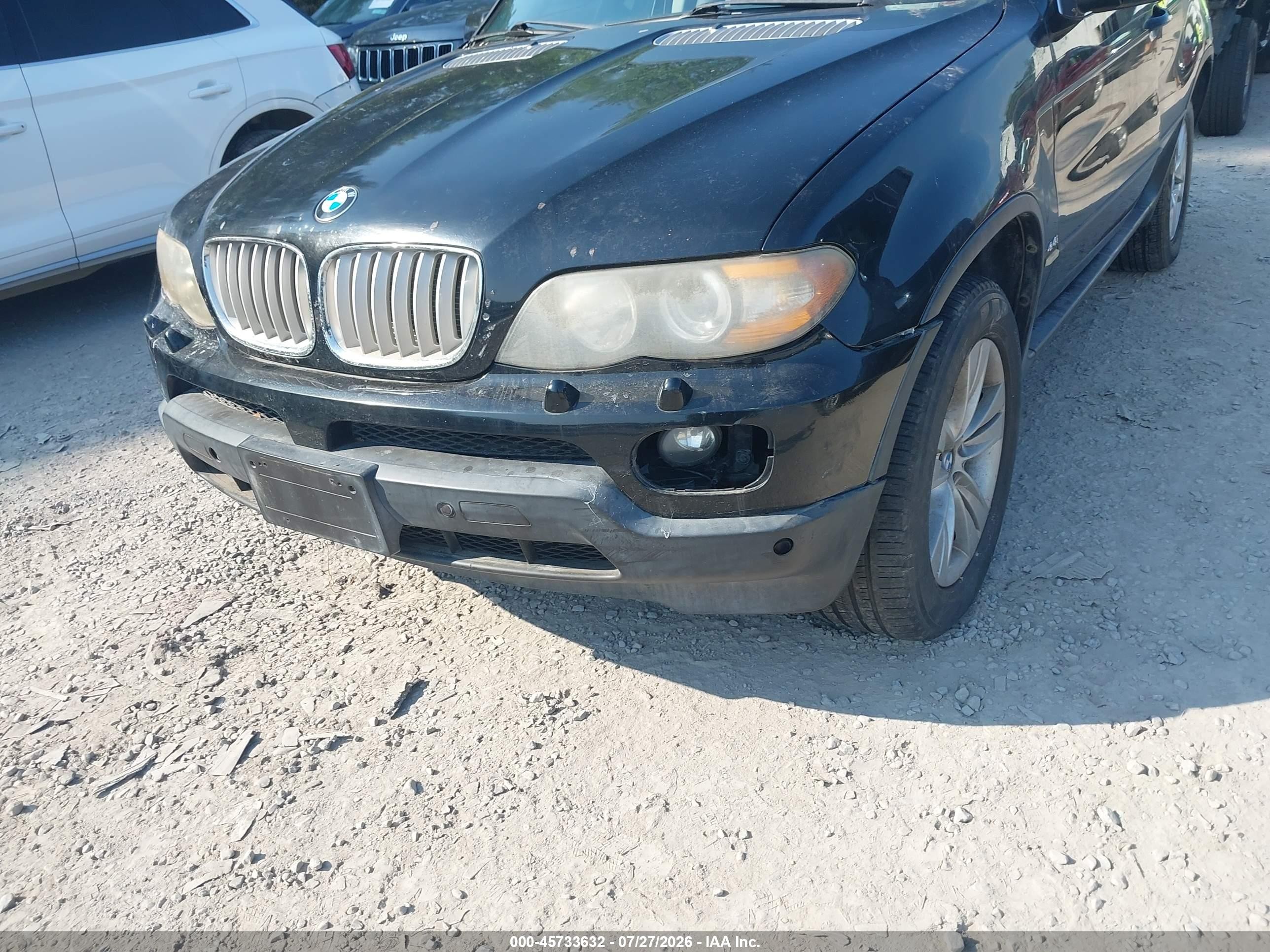 2006 Bmw X5 4.4i Черный vin: 5UXFB53556LV28616