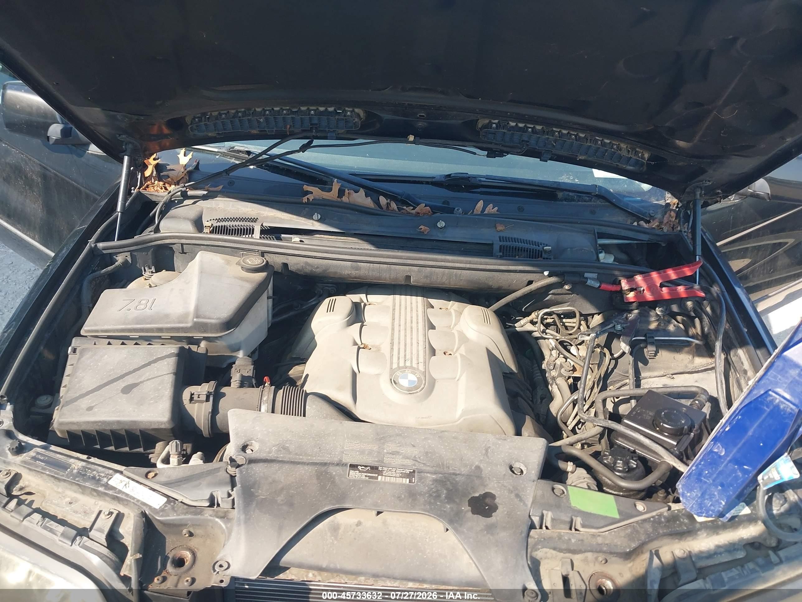 2006 Bmw X5 4.4i Черный vin: 5UXFB53556LV28616