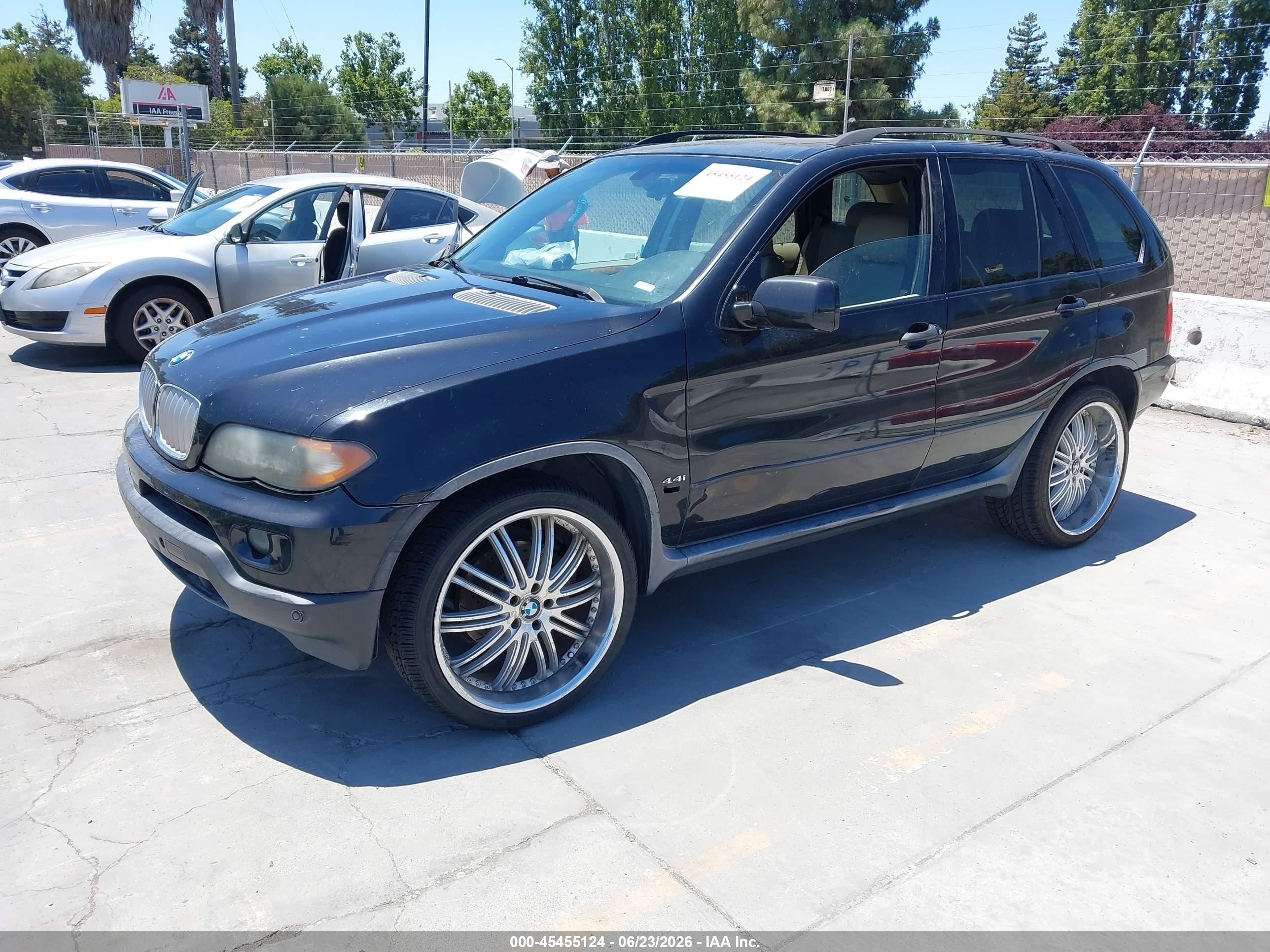 2006 Bmw X5 4.4i Black vin: 5UXFB53566LV22307