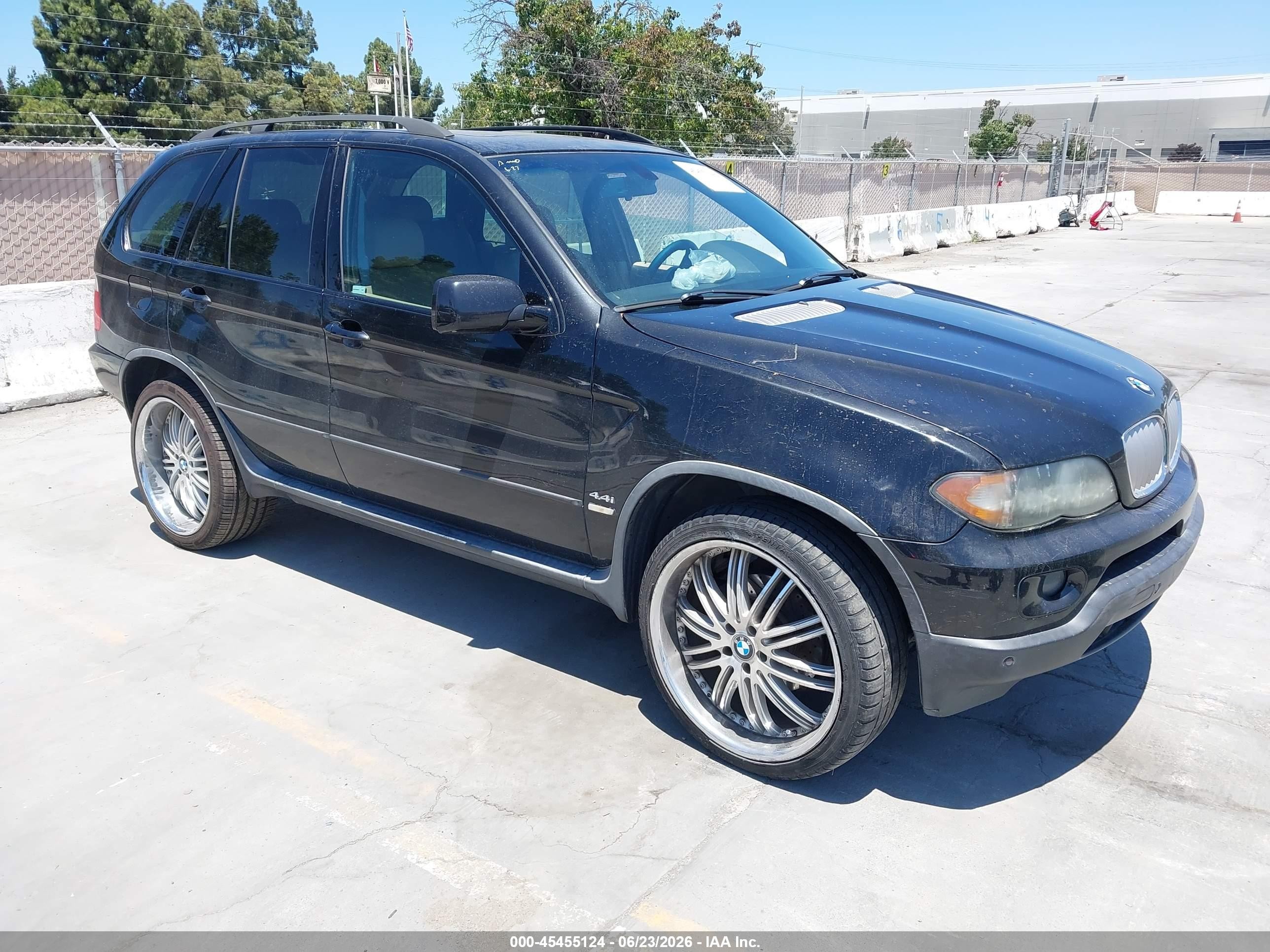2006 Bmw X5 4.4i Black vin: 5UXFB53566LV22307