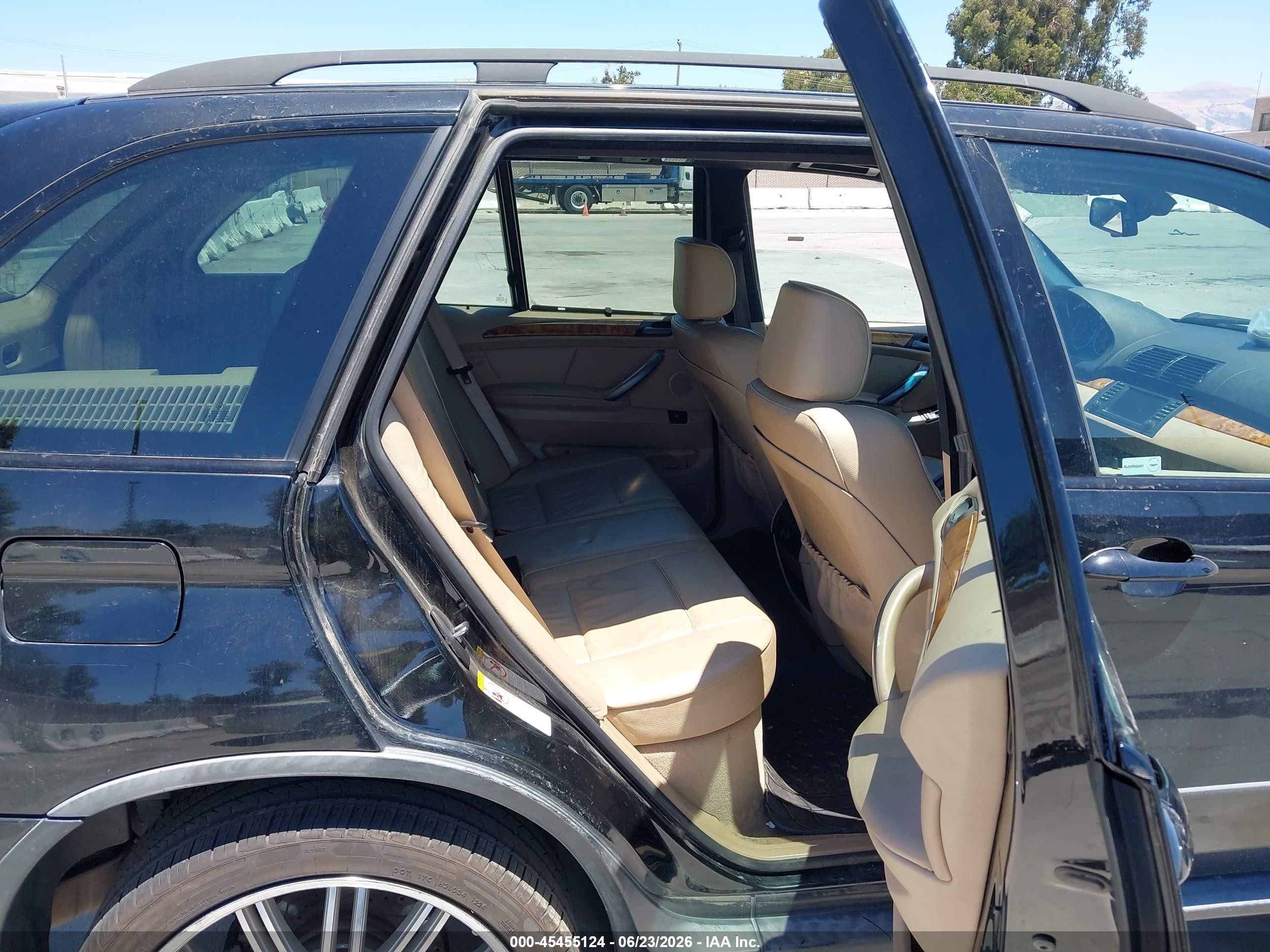 2006 Bmw X5 4.4i Black vin: 5UXFB53566LV22307