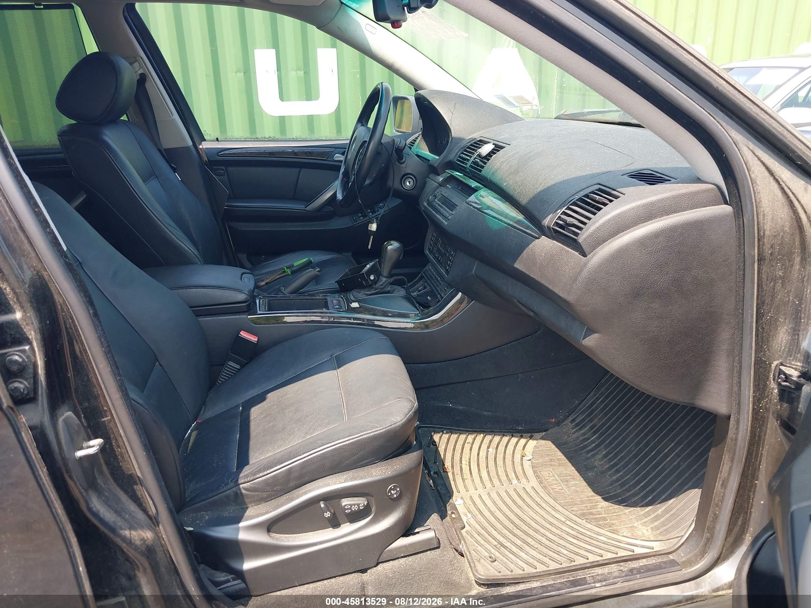 2005 Bmw X5 4.4i Black vin: 5UXFB53575LV16403
