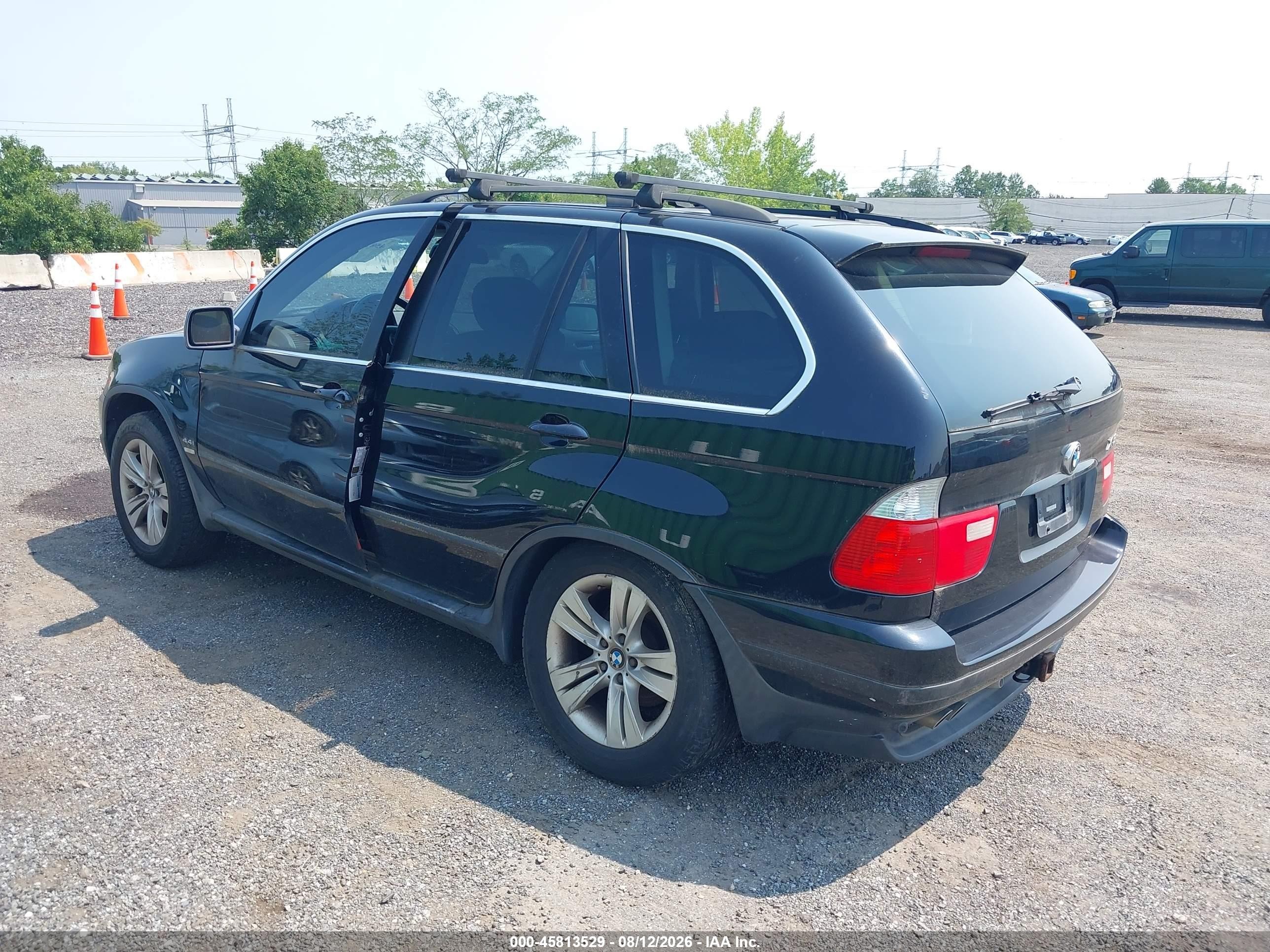 2005 Bmw X5 4.4i Black vin: 5UXFB53575LV16403