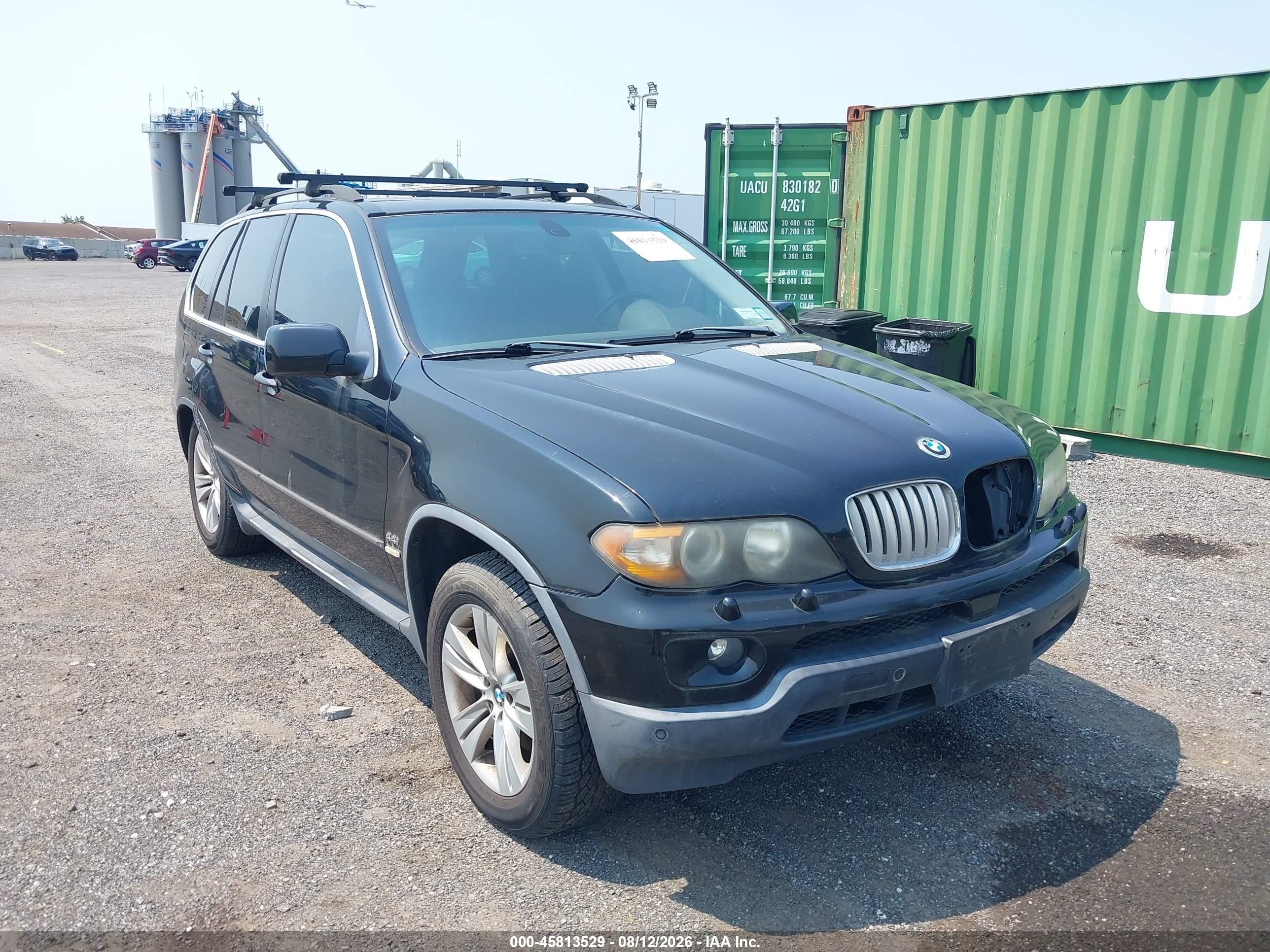 2005 Bmw X5 4.4i Black vin: 5UXFB53575LV16403