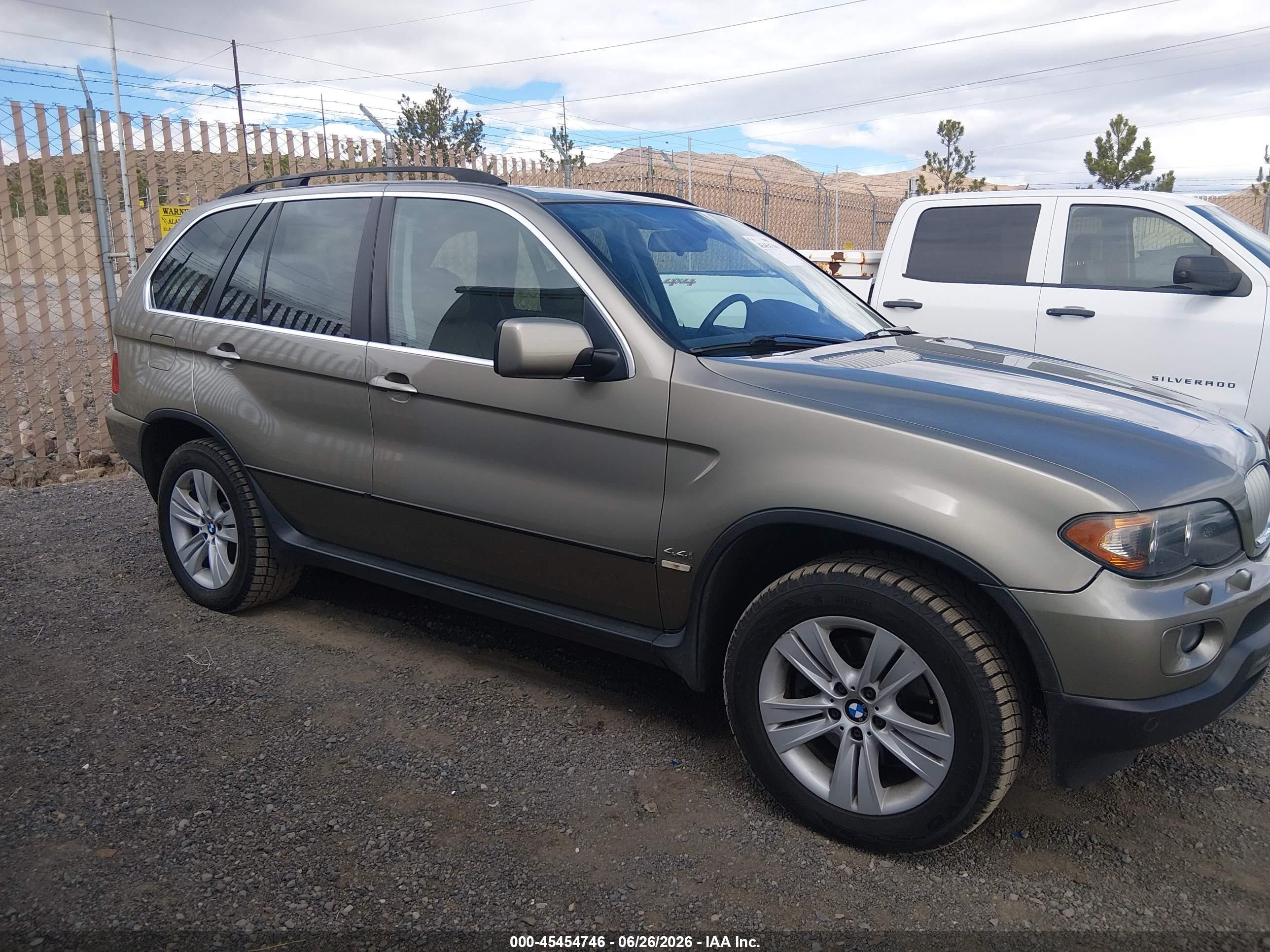 2006 Bmw X5 4.4i Gray vin: 5UXFB53576LV27063