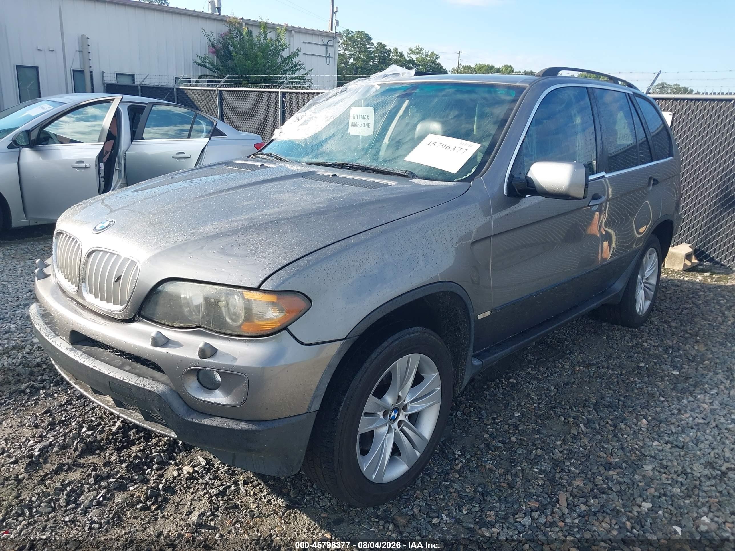 2004 Bmw X5 4.4i Gray vin: 5UXFB53594LV08060