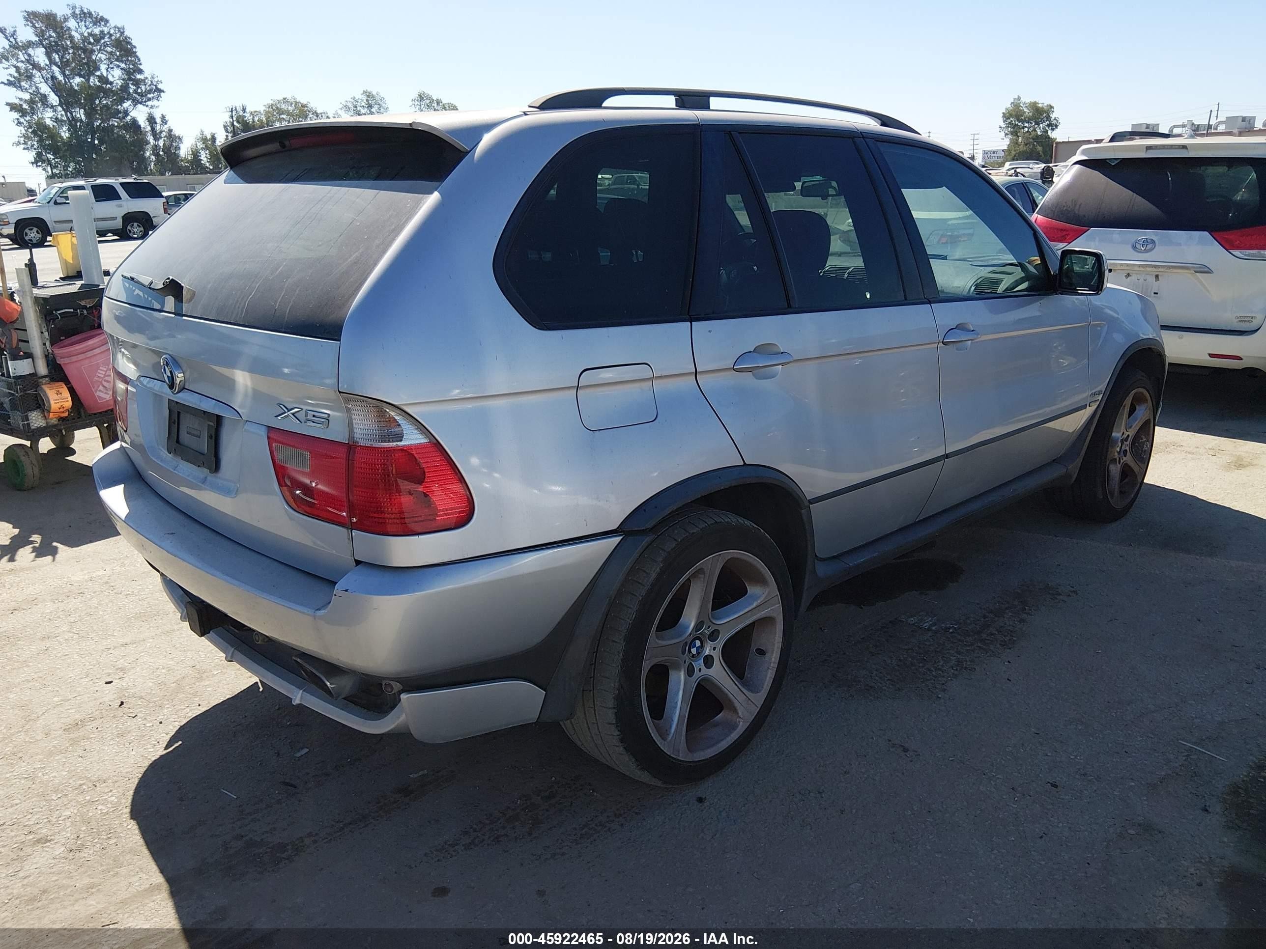 2002 Bmw X5 4.6is Silver vin: 5UXFB93532LN78917