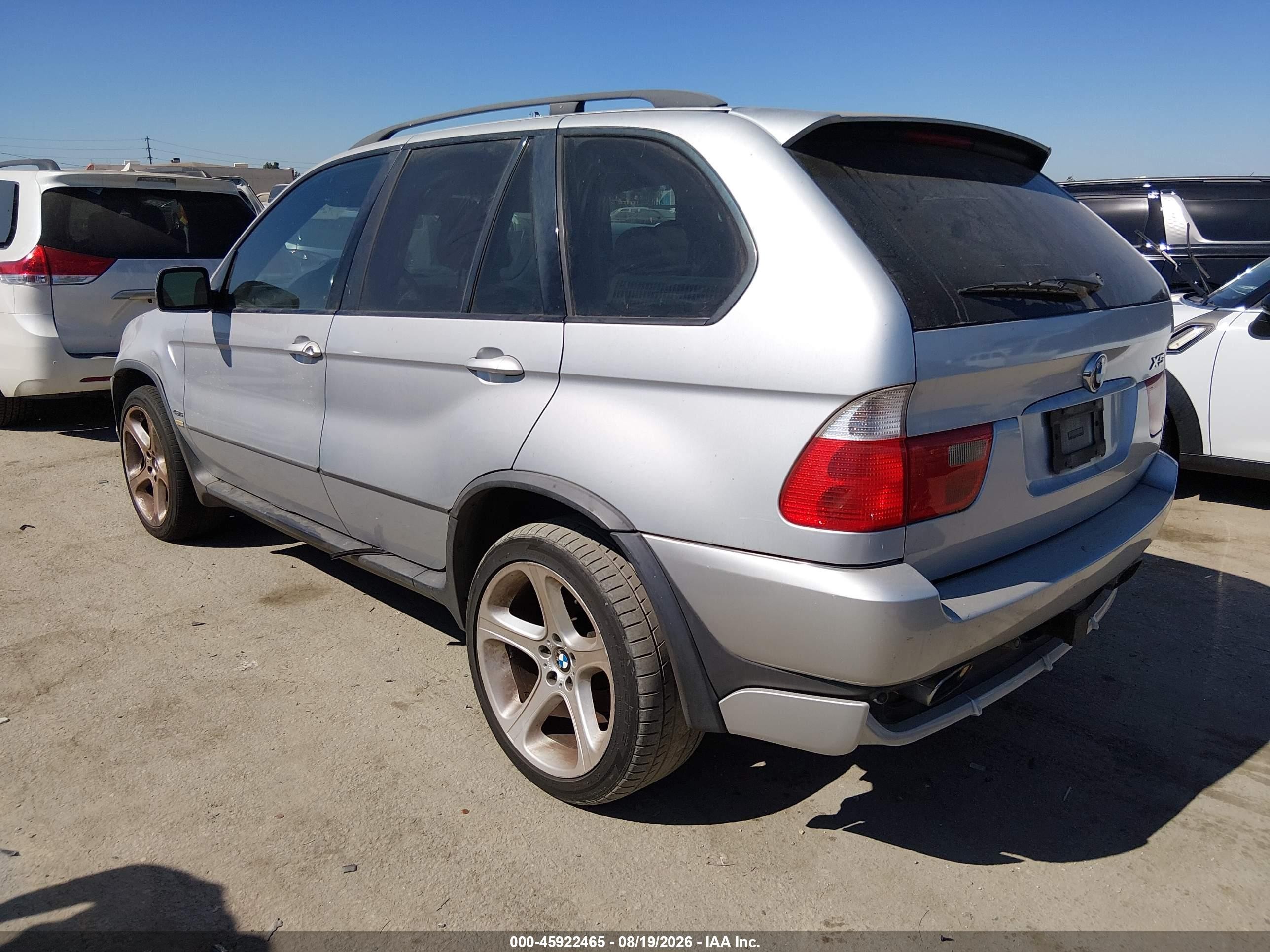 2002 Bmw X5 4.6is Silver vin: 5UXFB93532LN78917