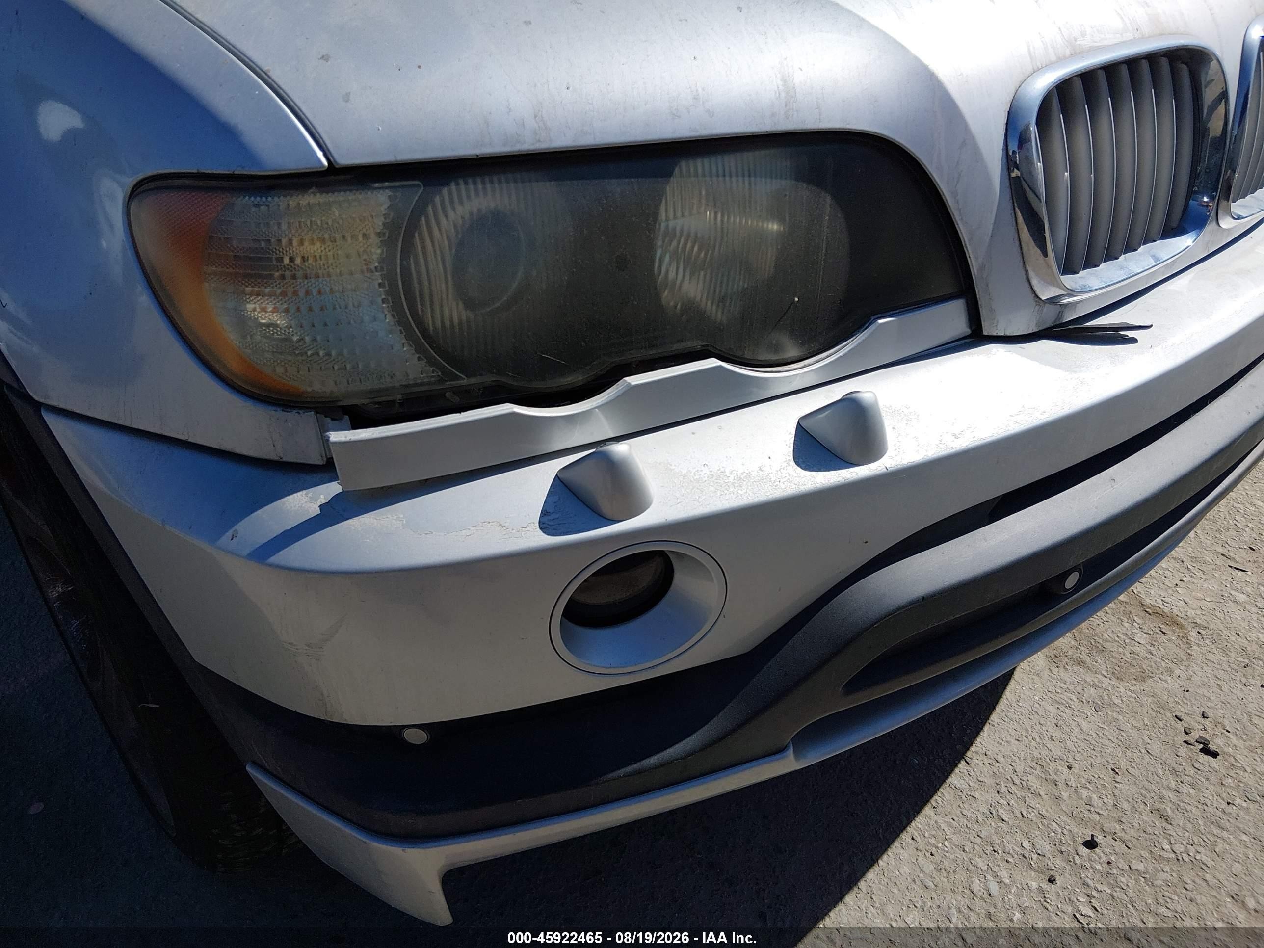 2002 Bmw X5 4.6is Silver vin: 5UXFB93532LN78917