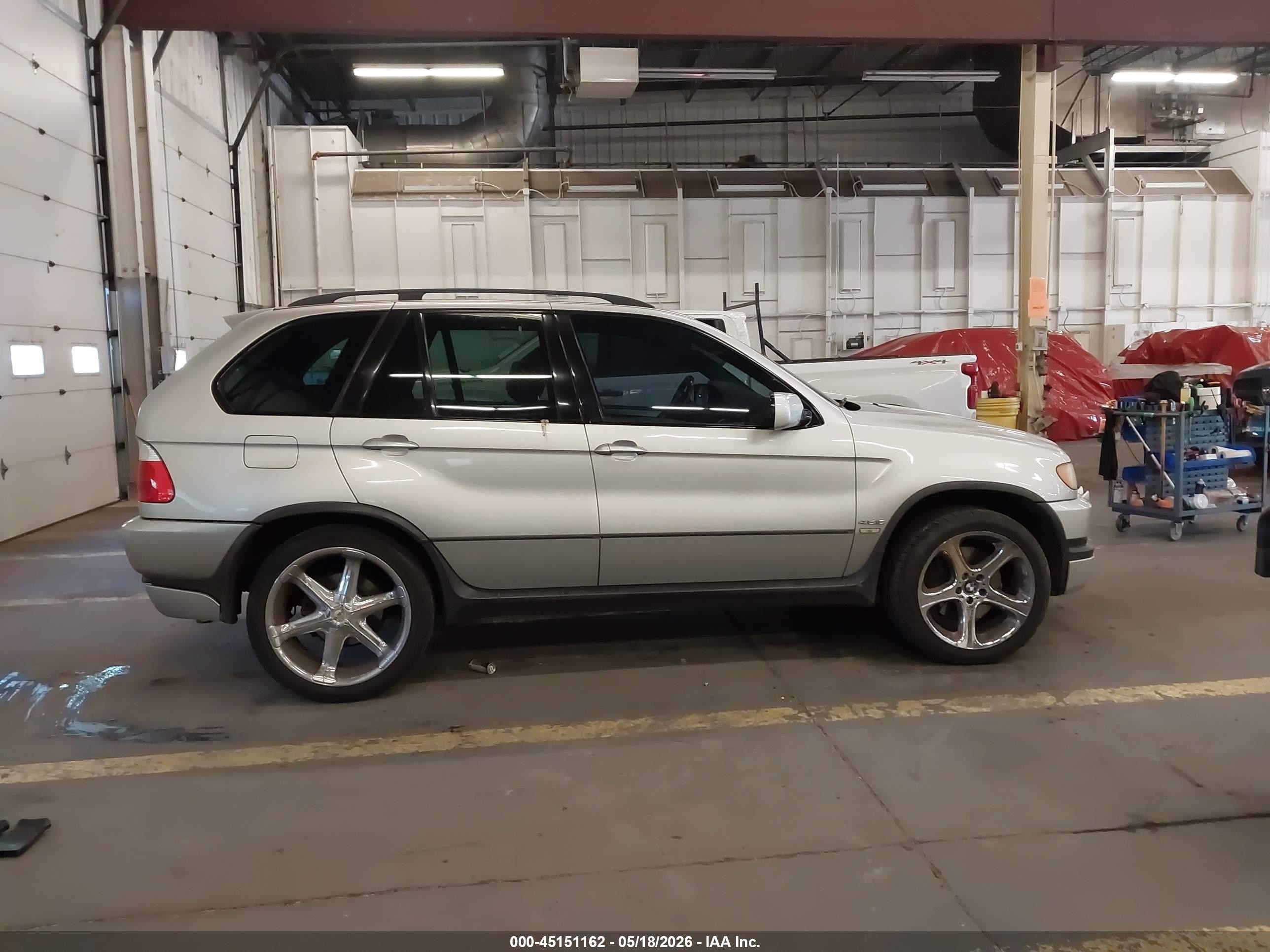 2002 Bmw X5 4.6is Silver vin: 5UXFB93532LN79355