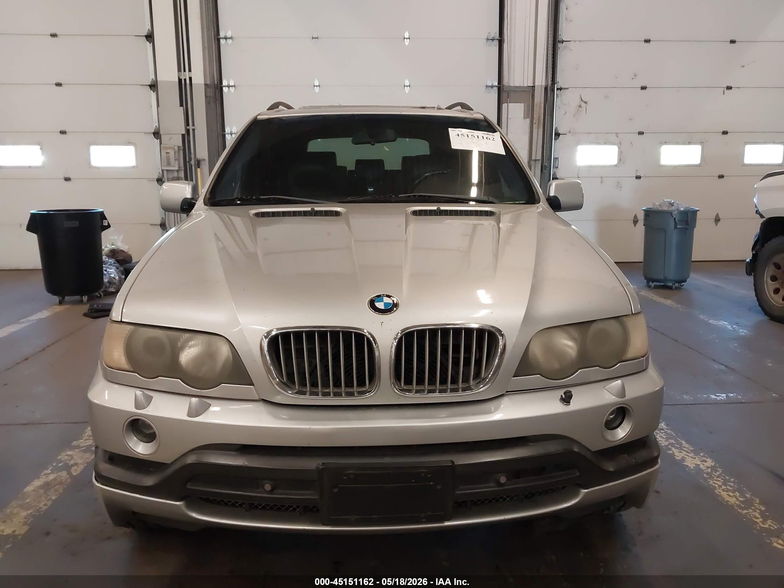2002 Bmw X5 4.6is Silver vin: 5UXFB93532LN79355