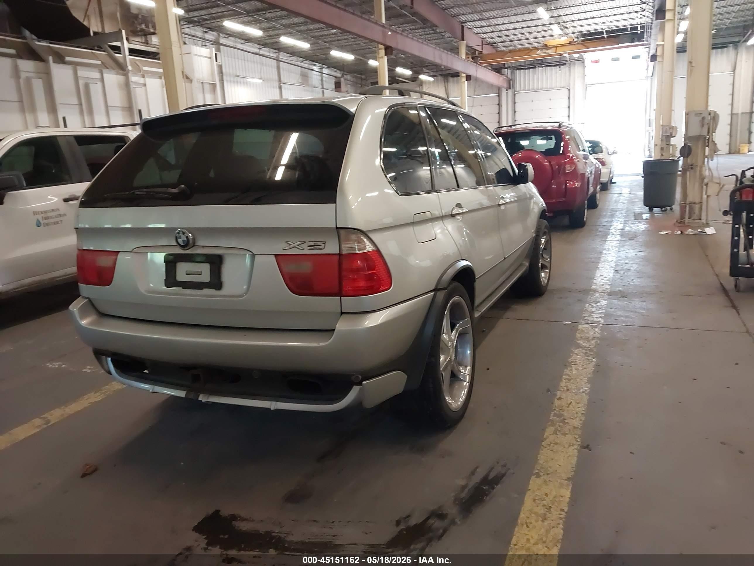 2002 Bmw X5 4.6is Silver vin: 5UXFB93532LN79355