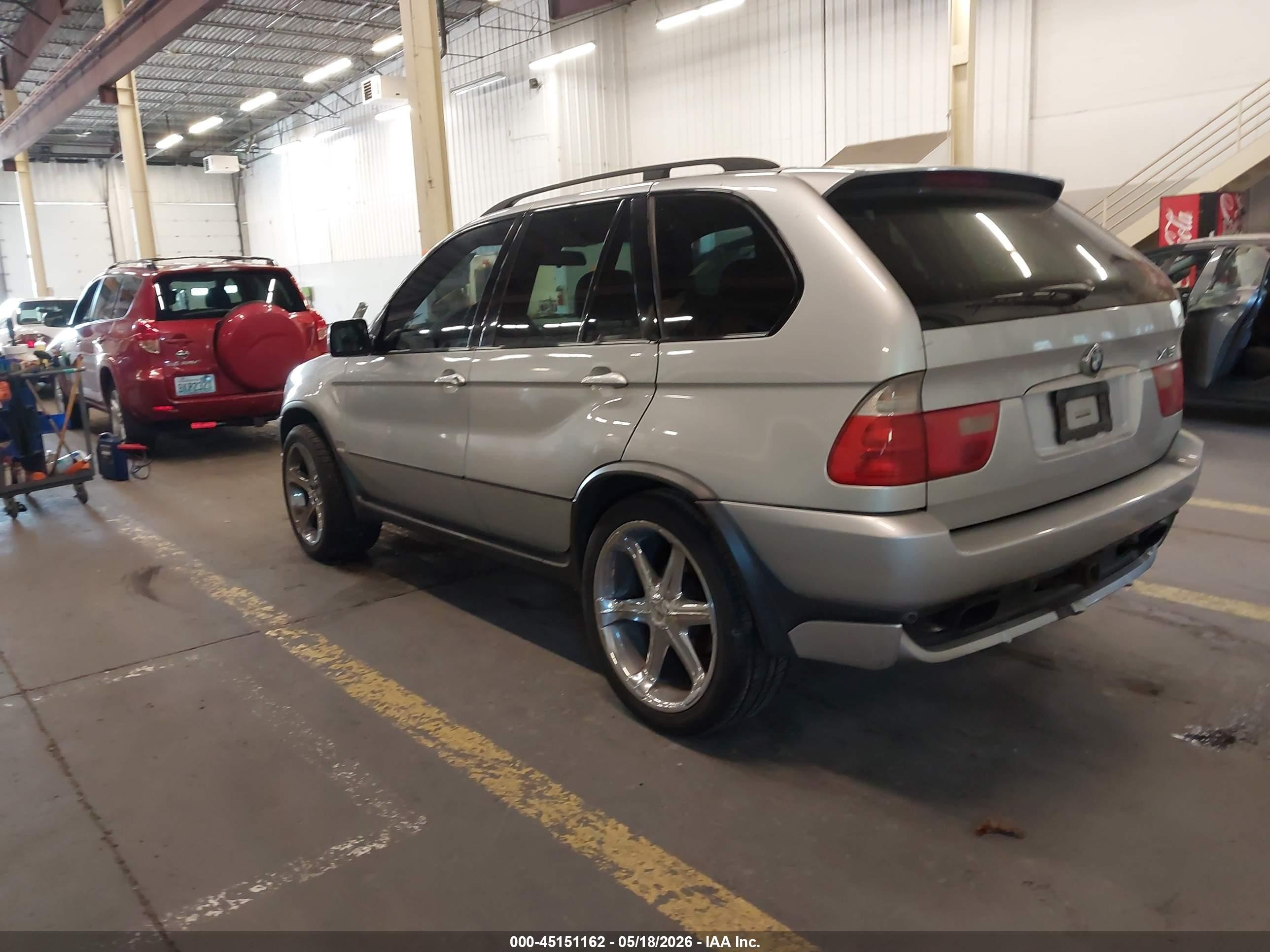 2002 Bmw X5 4.6is Silver vin: 5UXFB93532LN79355