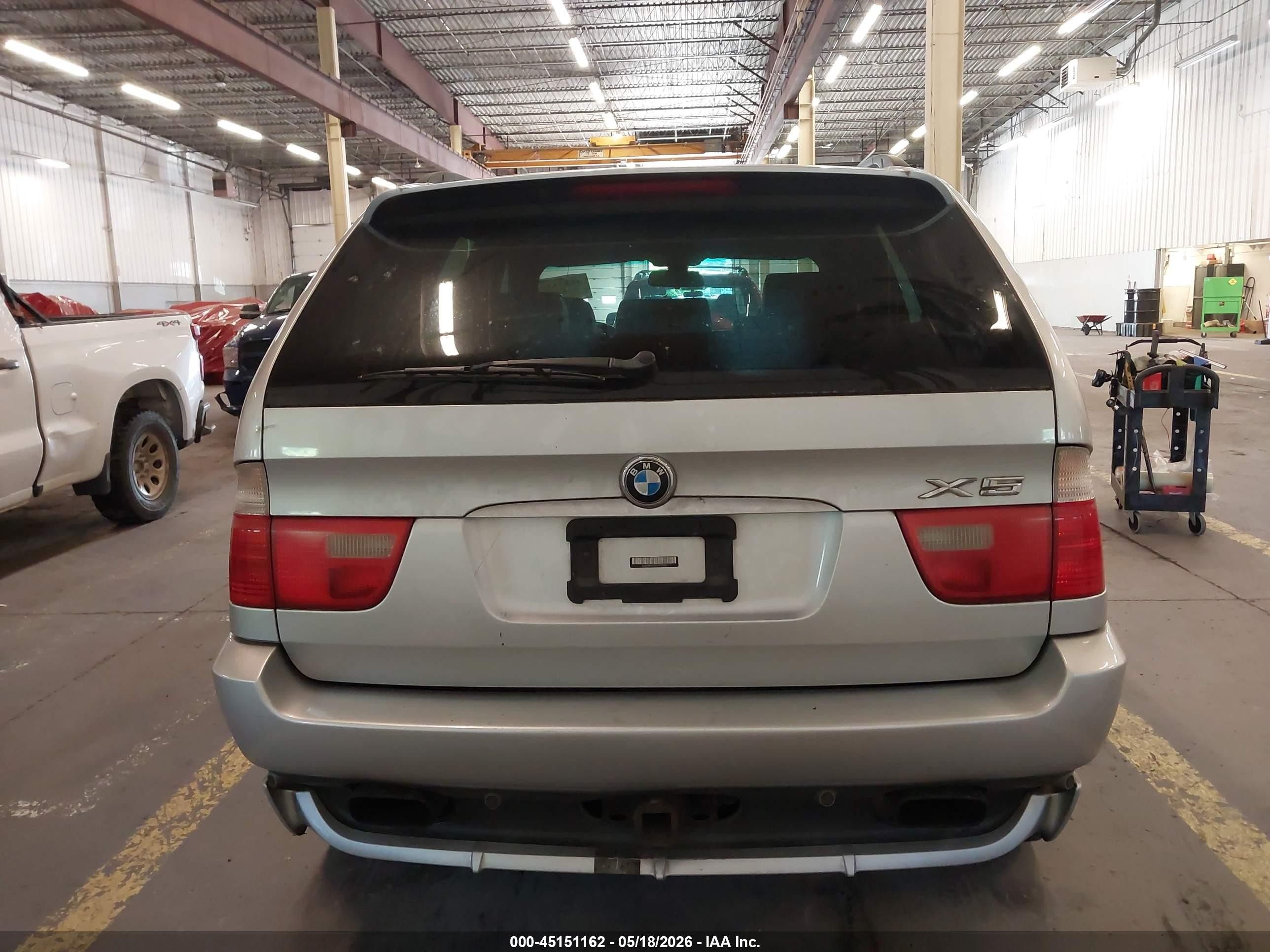 2002 Bmw X5 4.6is Silver vin: 5UXFB93532LN79355