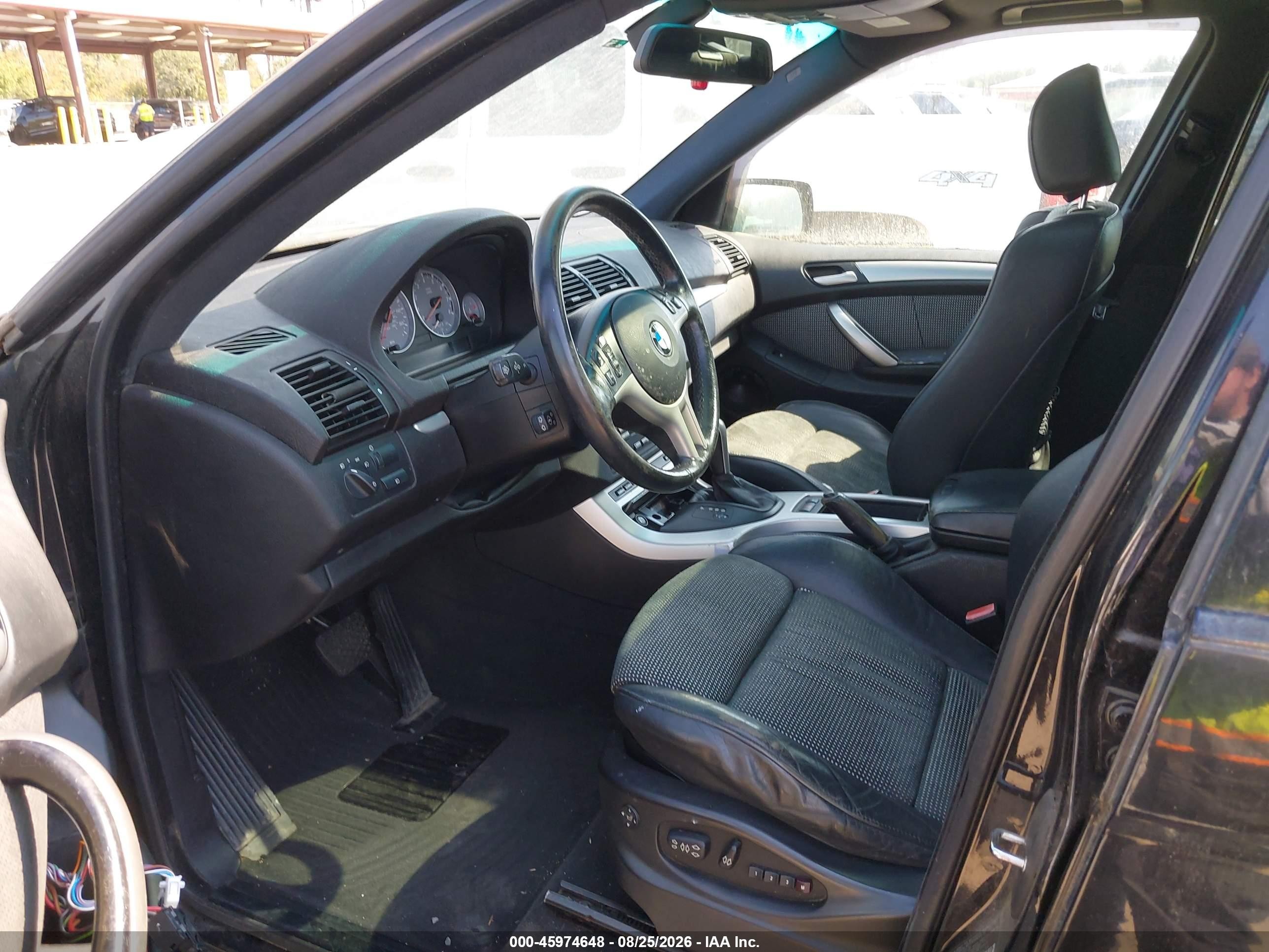 2002 Bmw X5 4.6is Black vin: 5UXFB93542LN78621