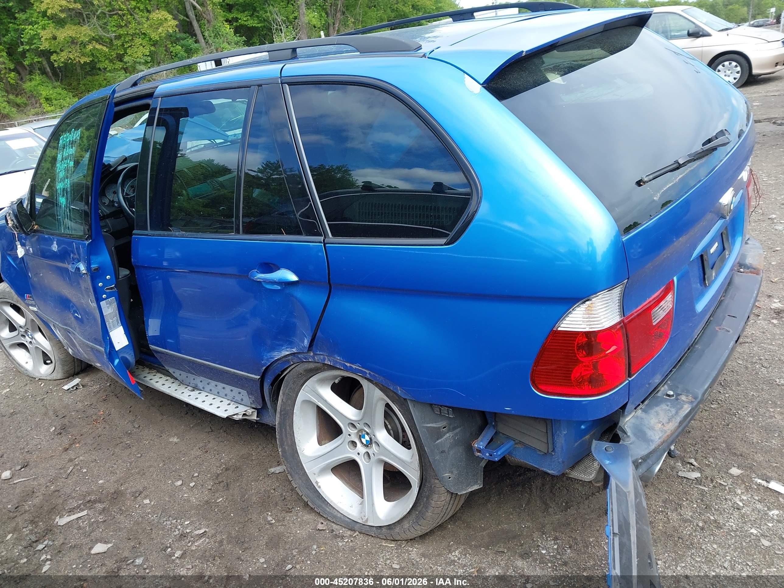 2003 Bmw X5 4.6is Blue vin: 5UXFB93583LN80227