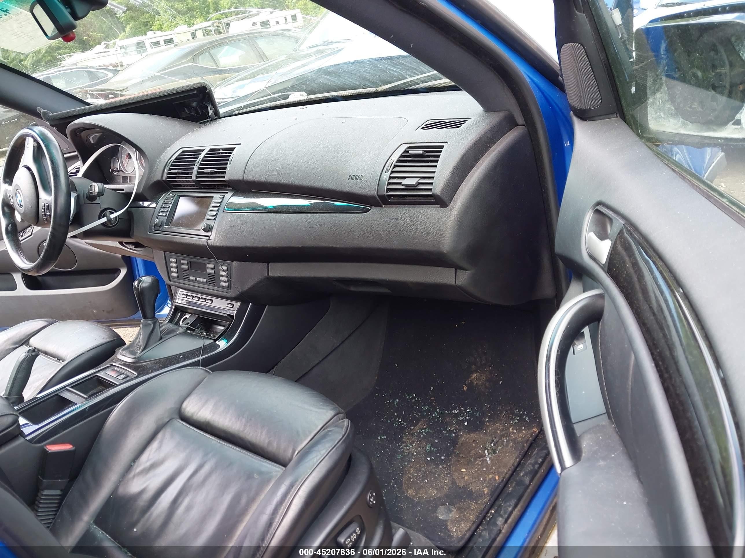 2003 Bmw X5 4.6is Blue vin: 5UXFB93583LN80227
