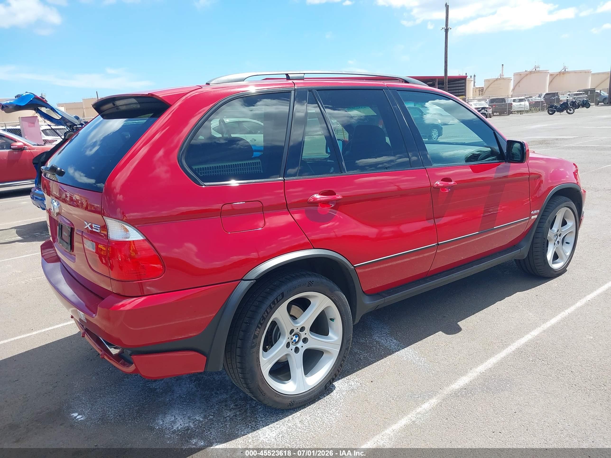 2003 Bmw X5 4.6is Red vin: 5UXFB93583LN81085