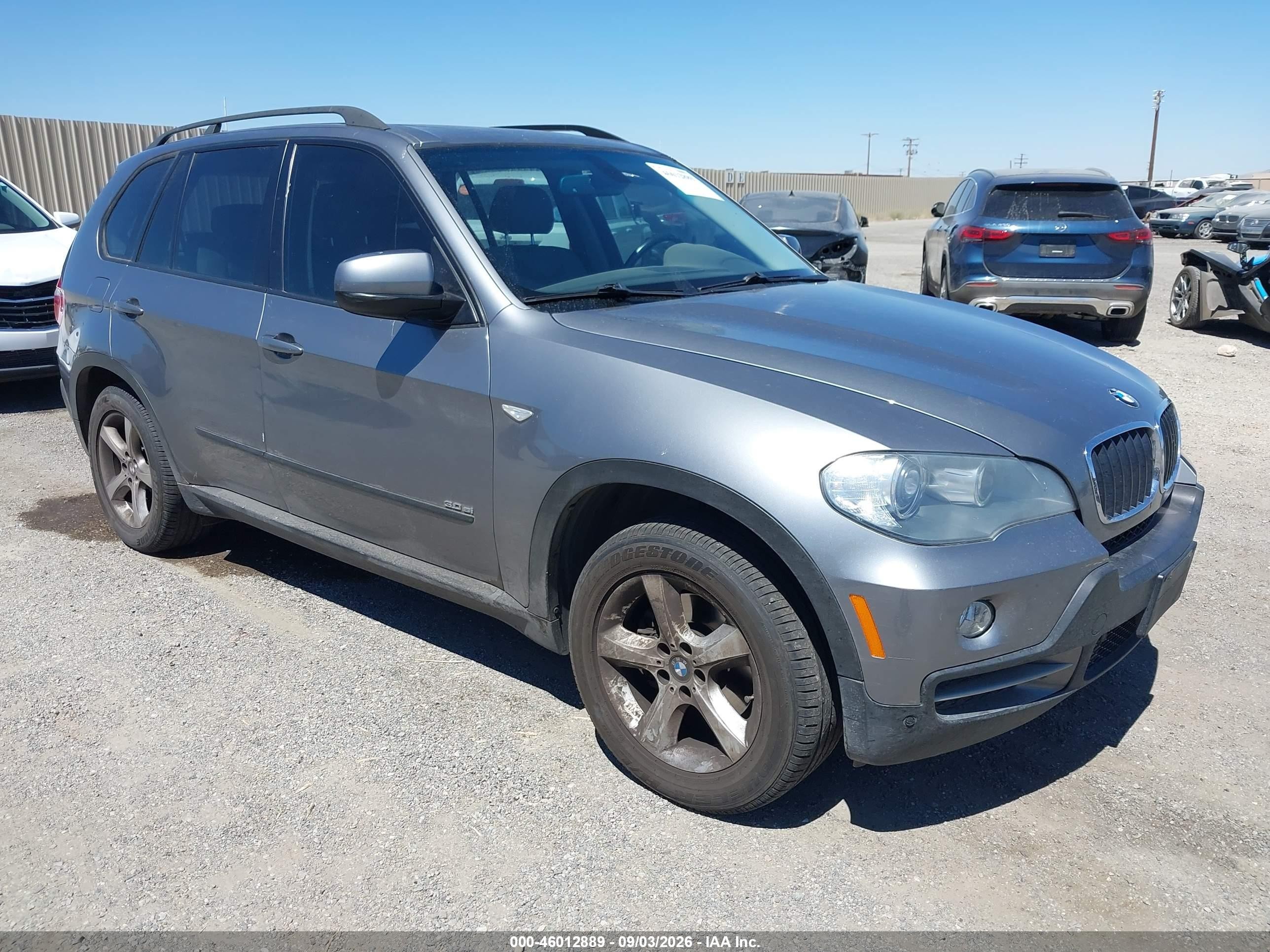 2007 Bmw X5 3.0si Gray vin: 5UXFE43507L017561