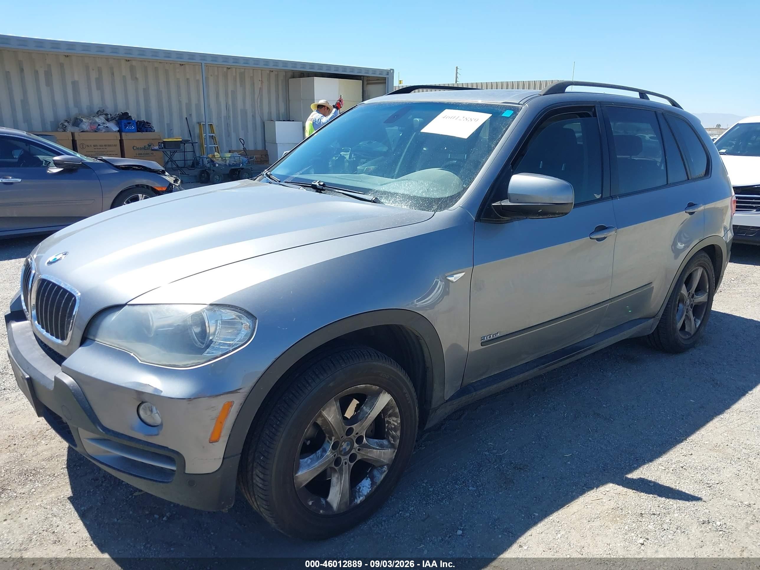 2007 Bmw X5 3.0si Gray vin: 5UXFE43507L017561