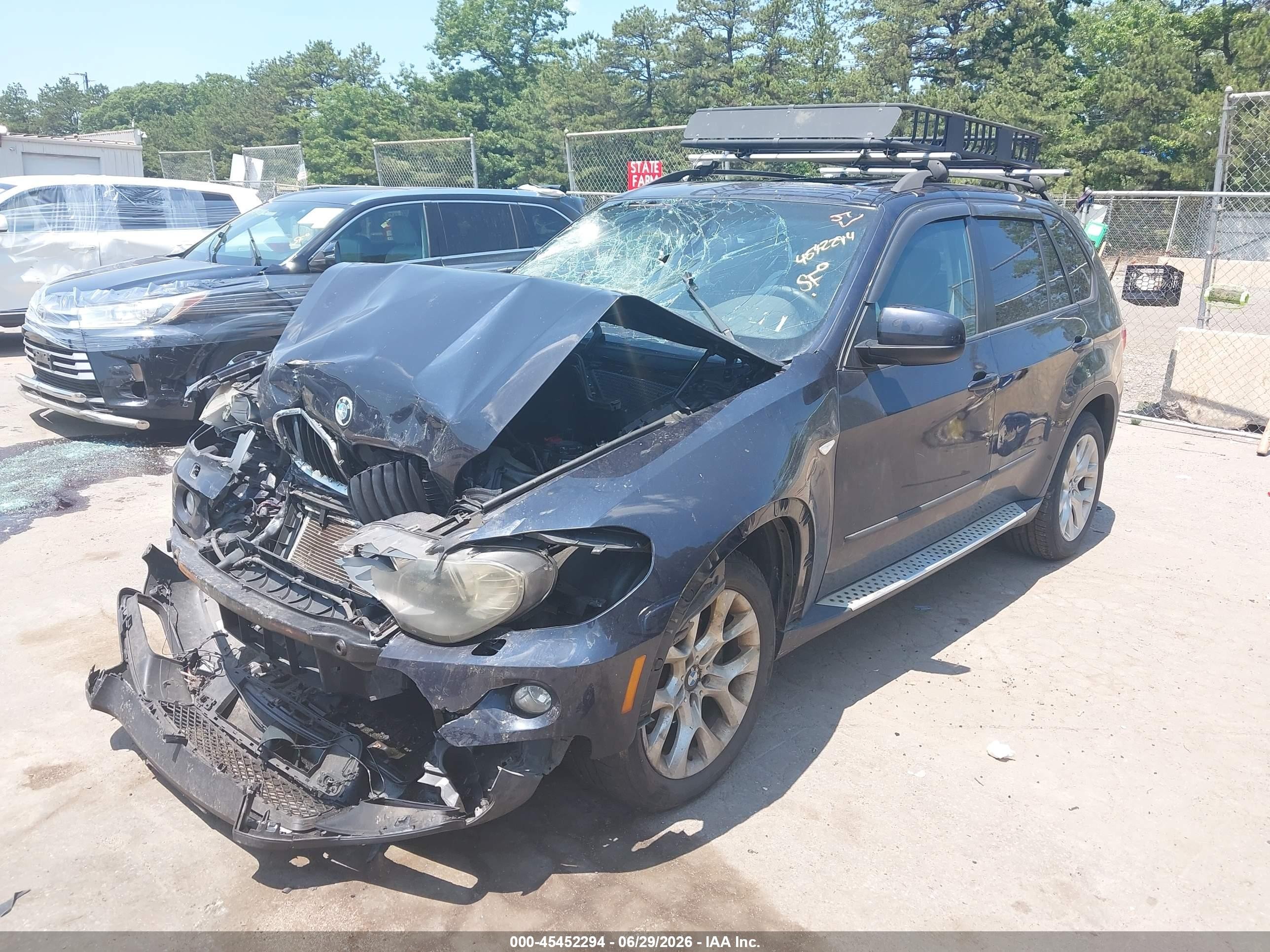 2008 Bmw X5 3.0si Black vin: 5UXFE43508L007372
