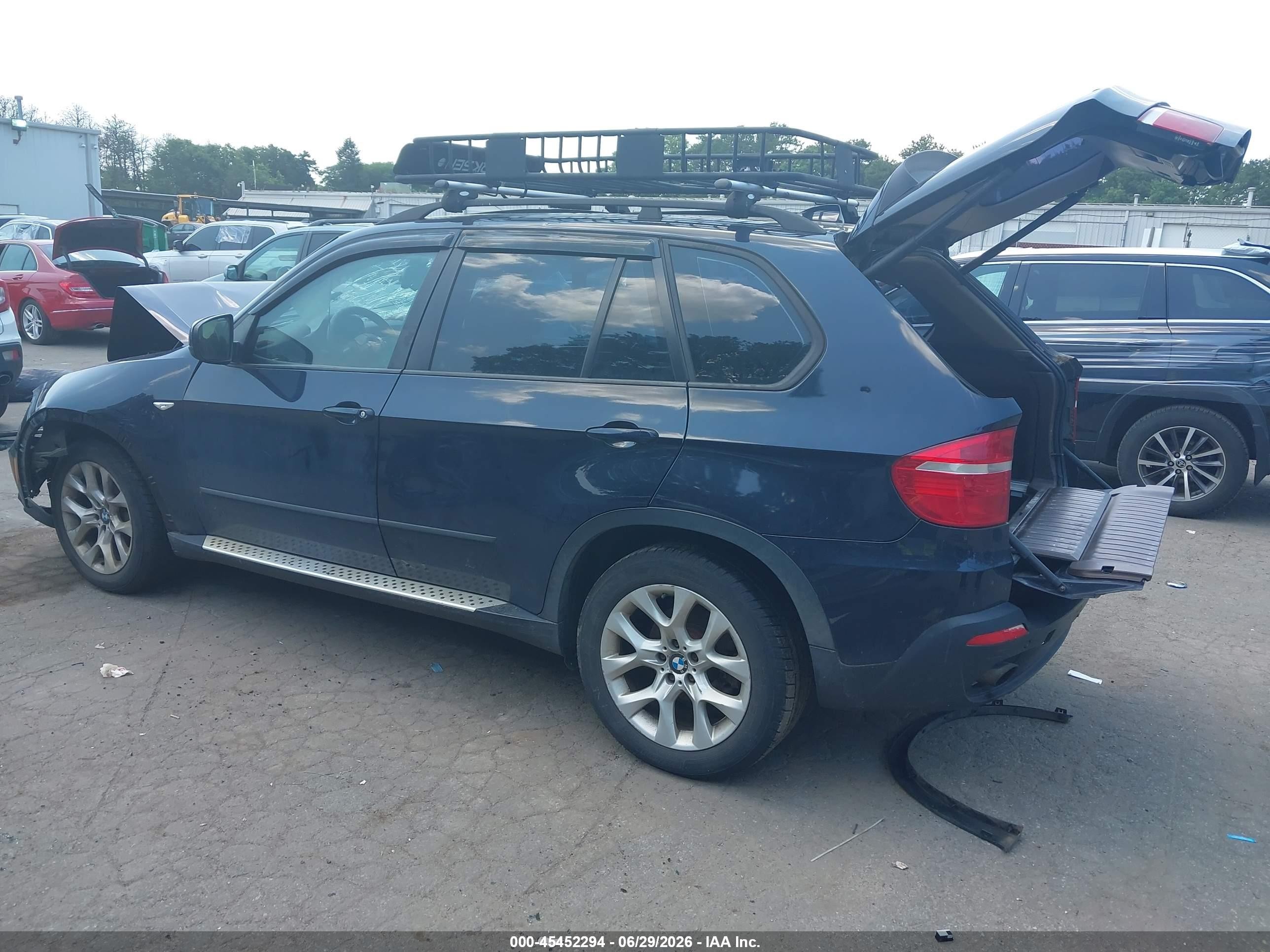 2008 Bmw X5 3.0si Black vin: 5UXFE43508L007372