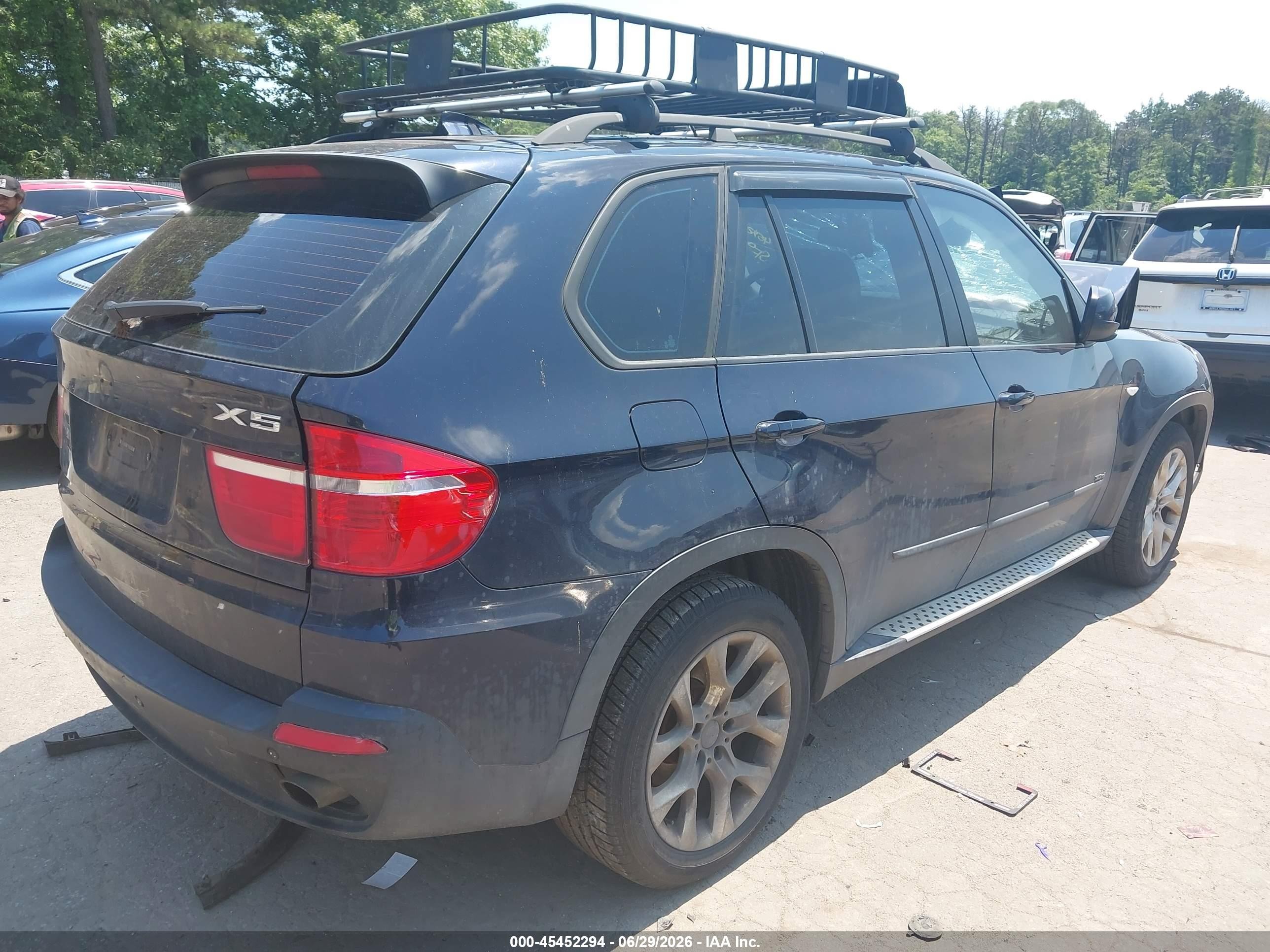2008 Bmw X5 3.0si Black vin: 5UXFE43508L007372