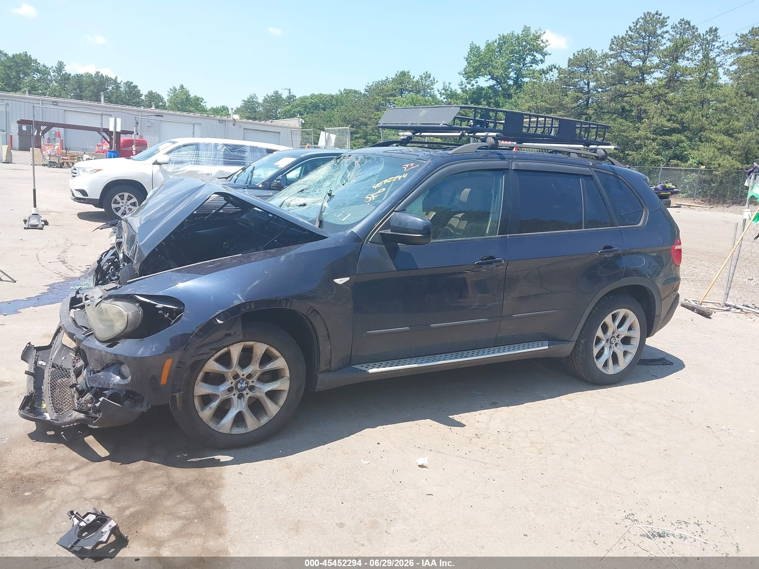 2008 Bmw X5 3.0si Black vin: 5UXFE43508L007372