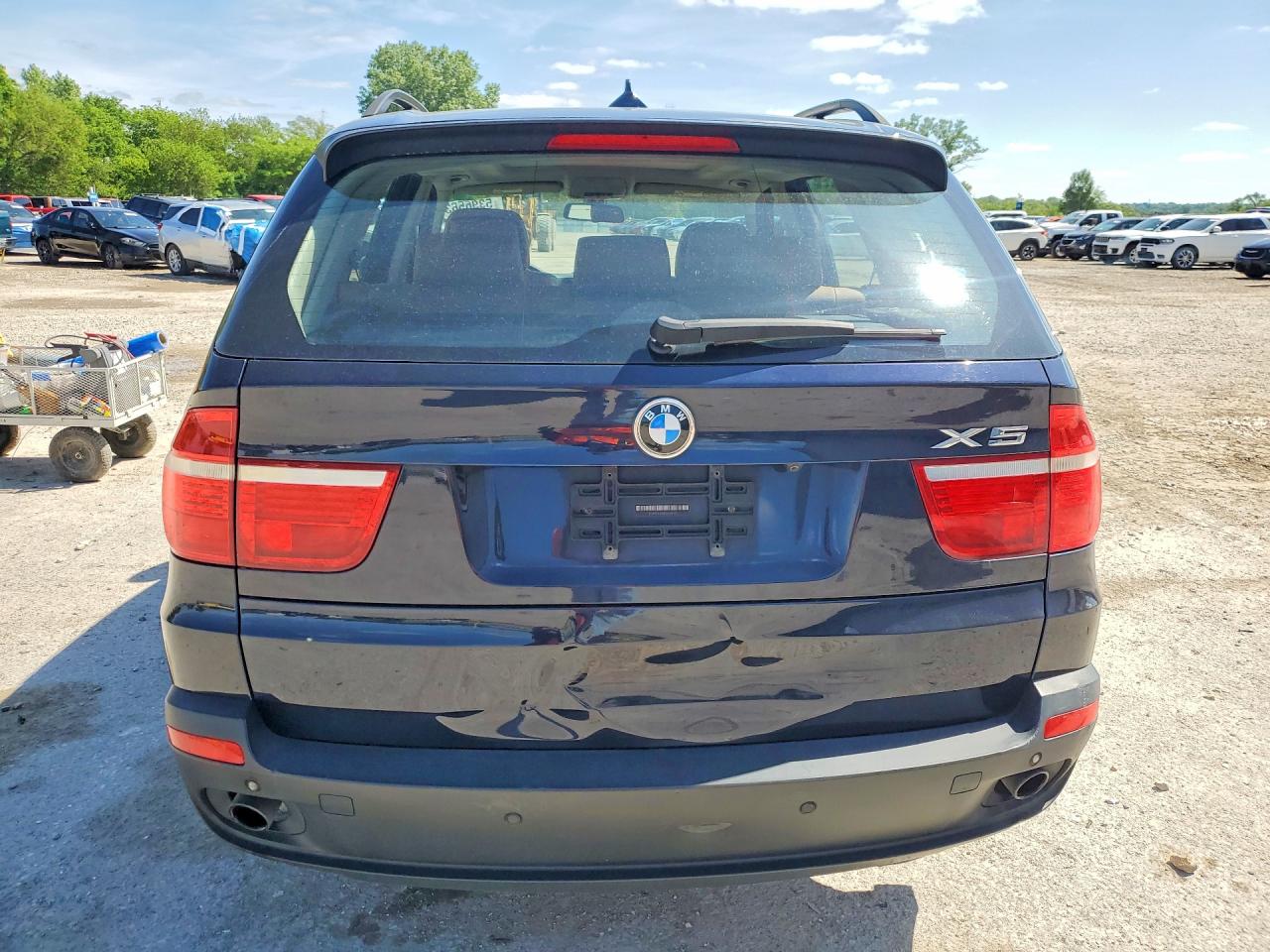 2008 Bmw X5 3.0i Black vin: 5UXFE43508L027993