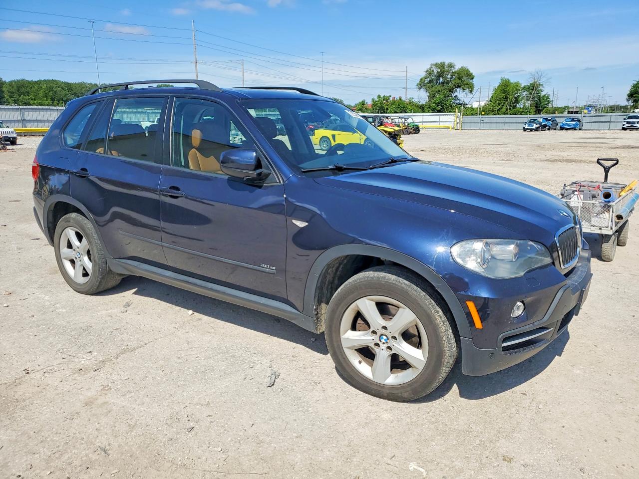 2008 Bmw X5 3.0i Black vin: 5UXFE43508L027993