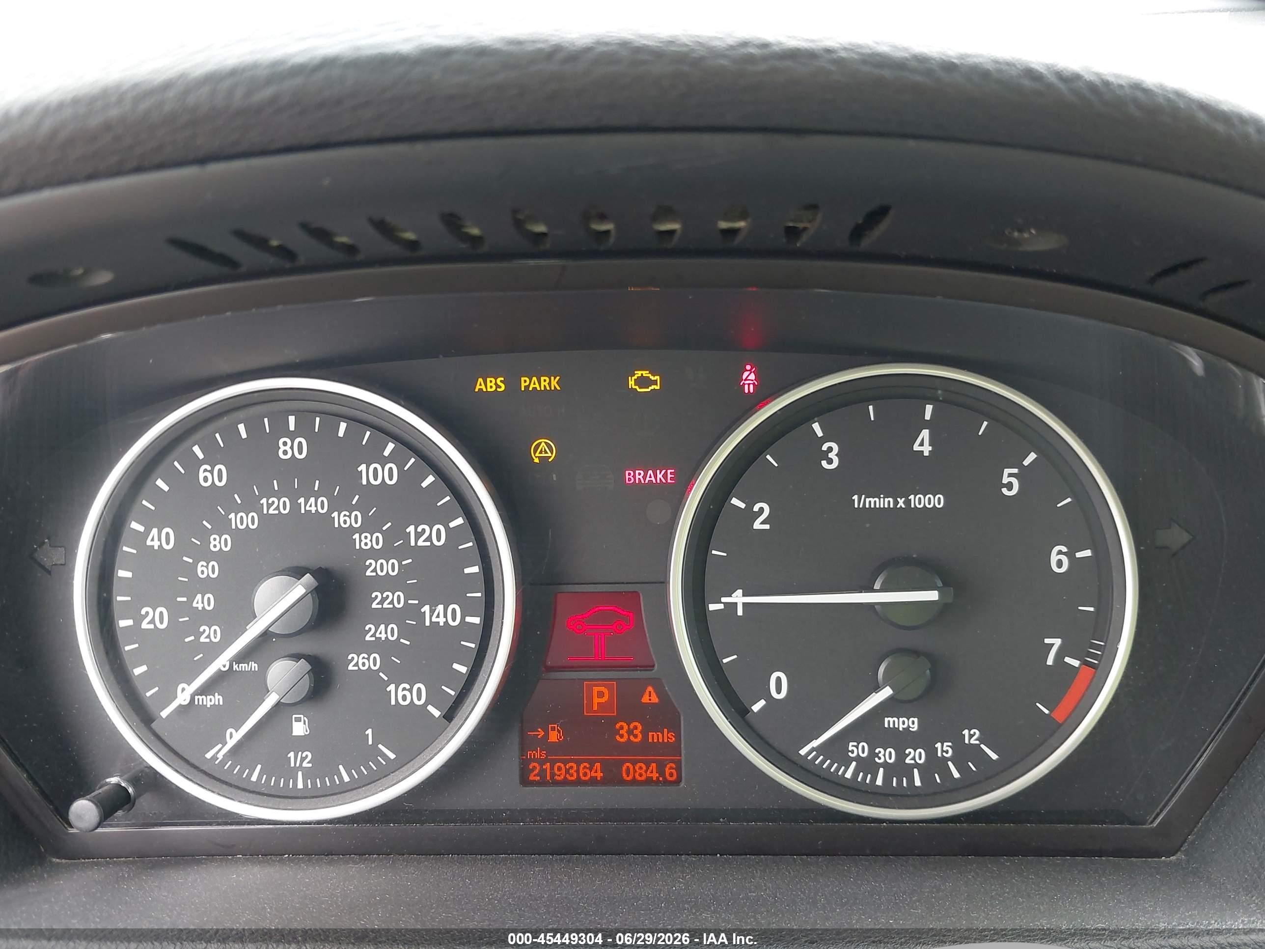2007 Bmw X5 3.0si Dark Blue vin: 5UXFE43517L011073