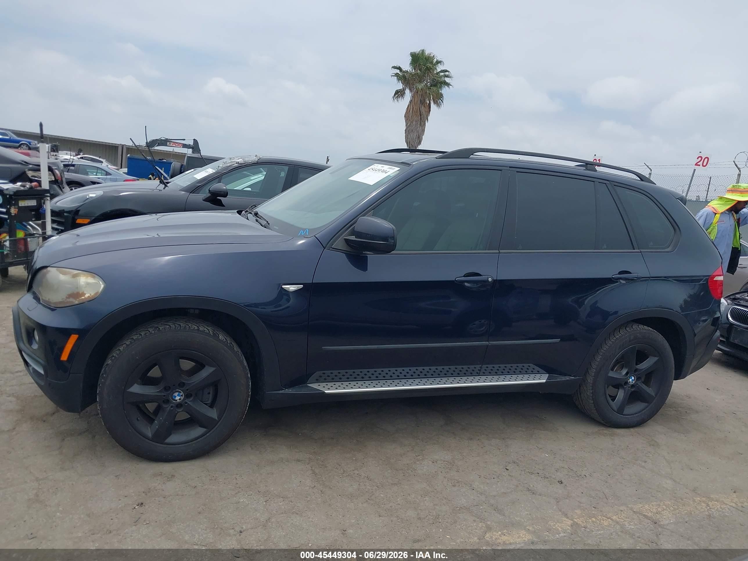 2007 Bmw X5 3.0si Dark Blue vin: 5UXFE43517L011073