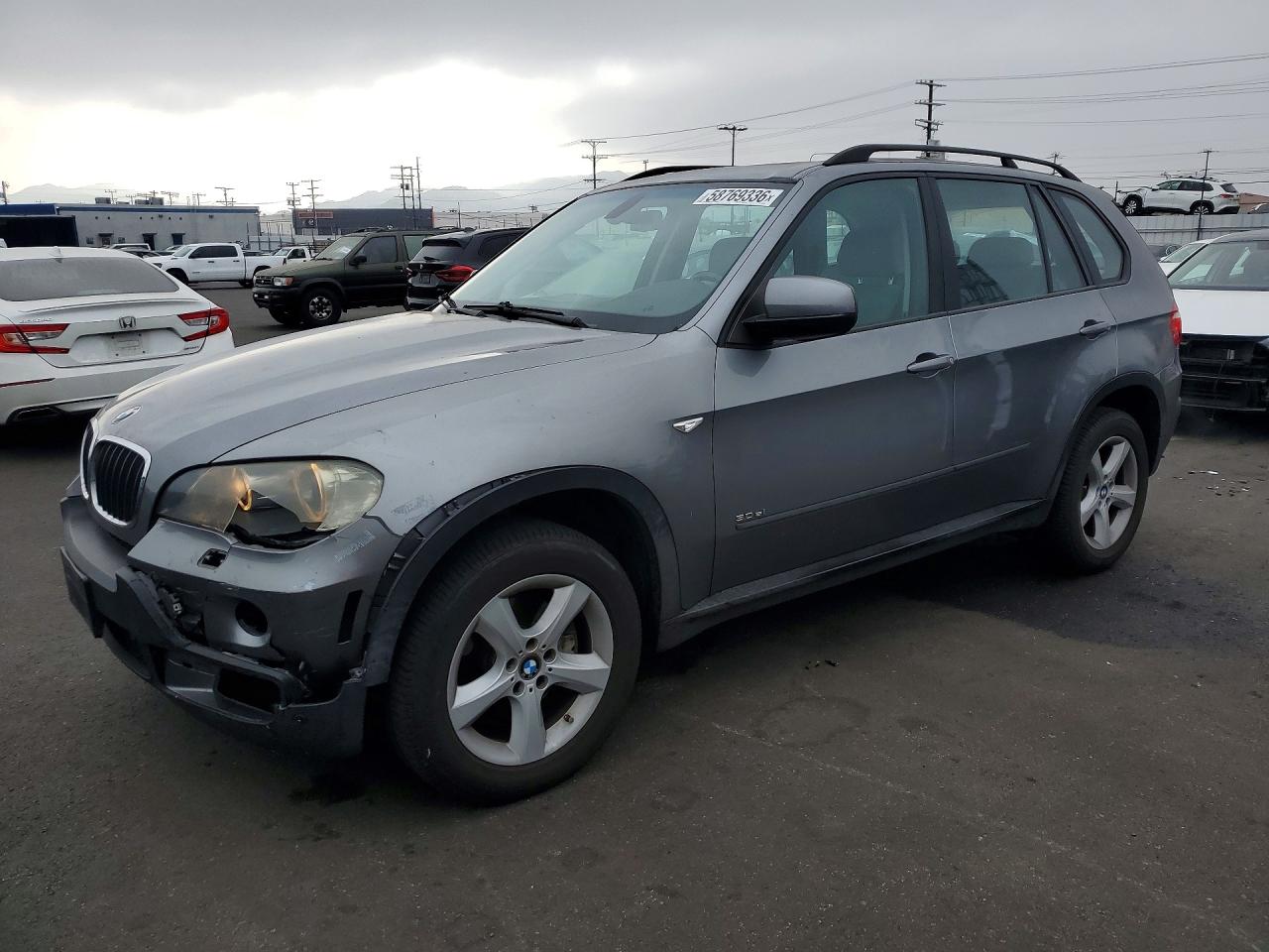 2007 Bmw X5 3.0i Gray vin: 5UXFE43517LY81728