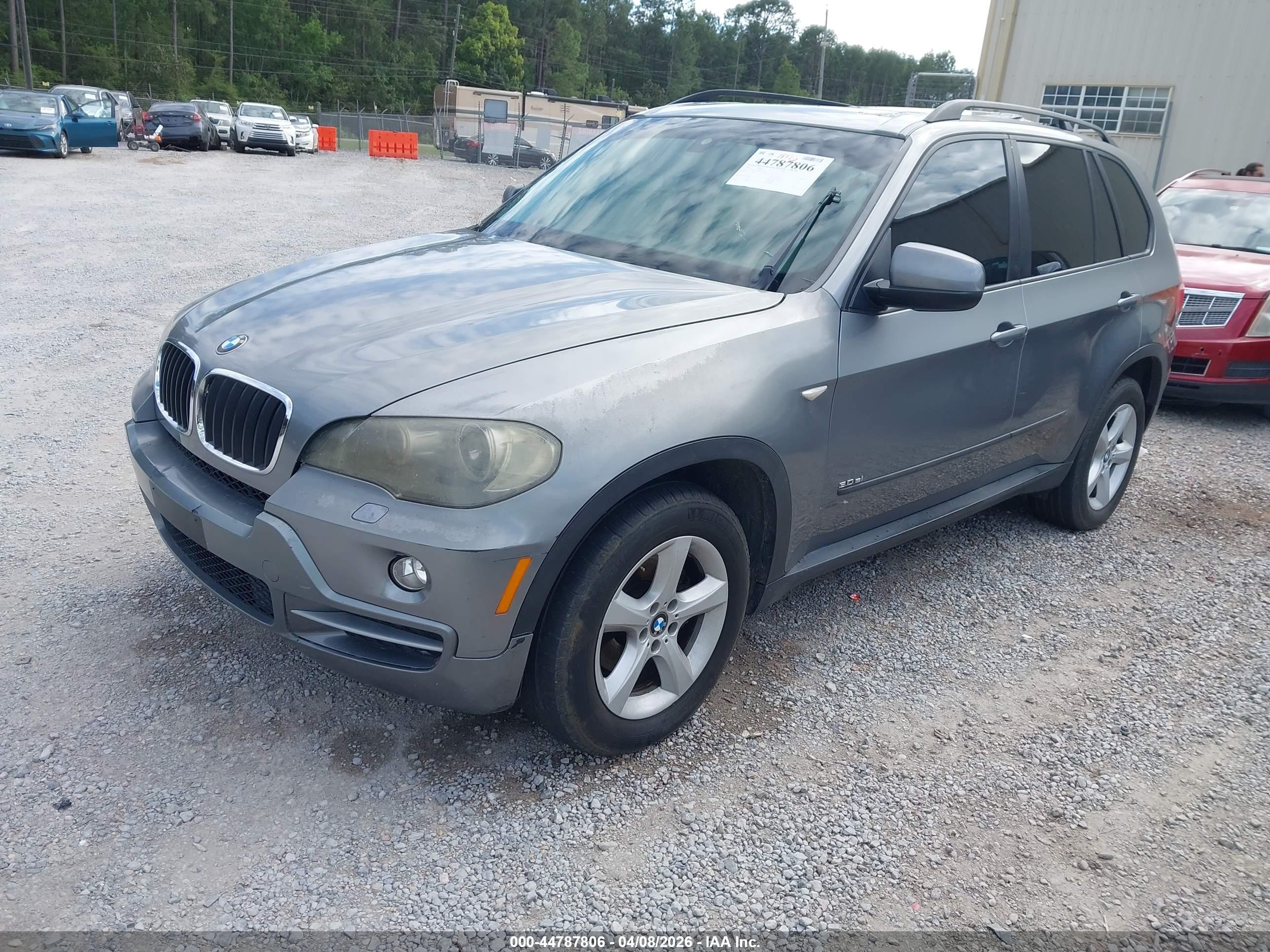 2008 Bmw X5 3.0si Gray vin: 5UXFE43518L008837