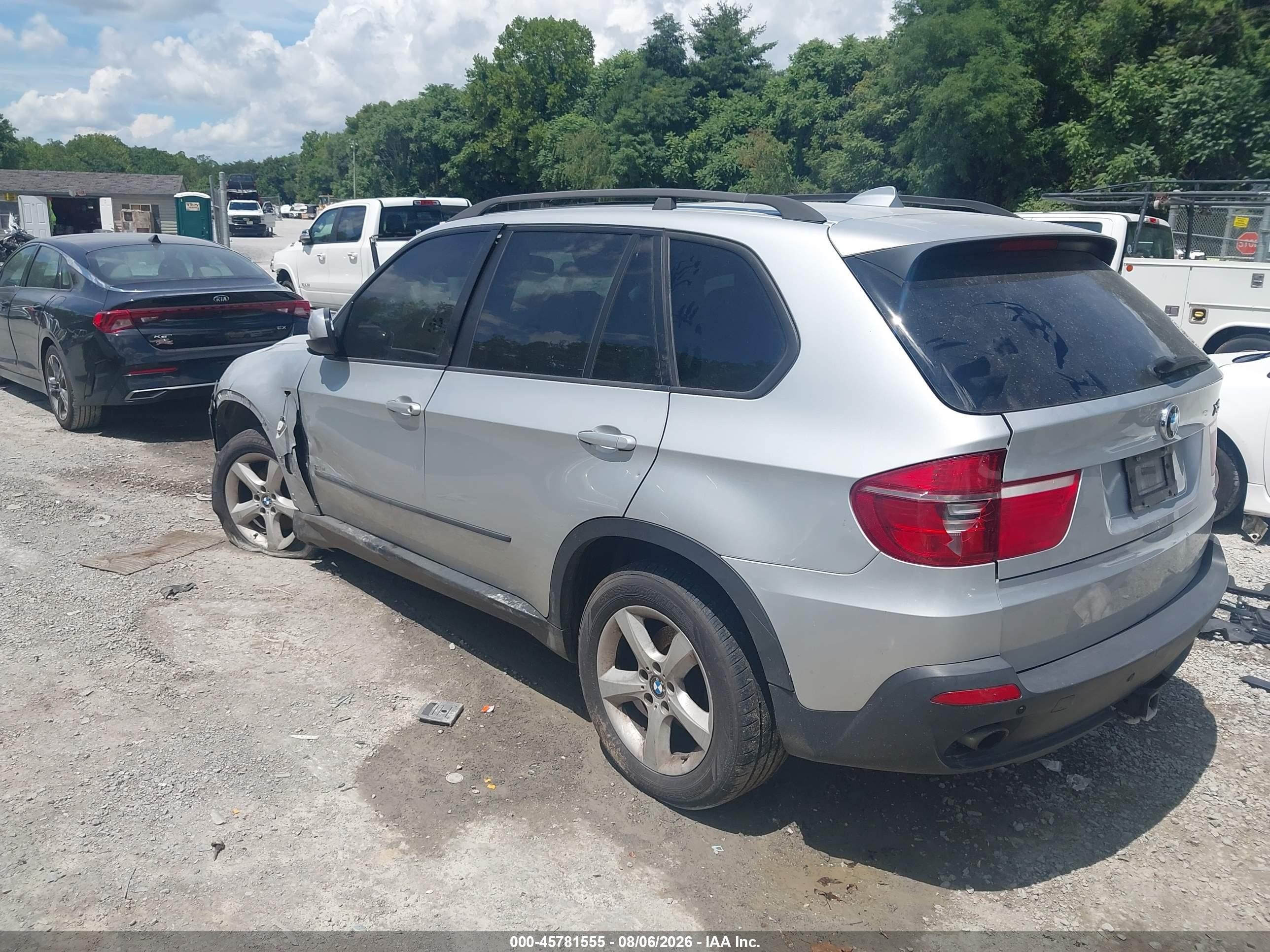 2008 Bmw X5 3.0si Silver vin: 5UXFE43518L029249