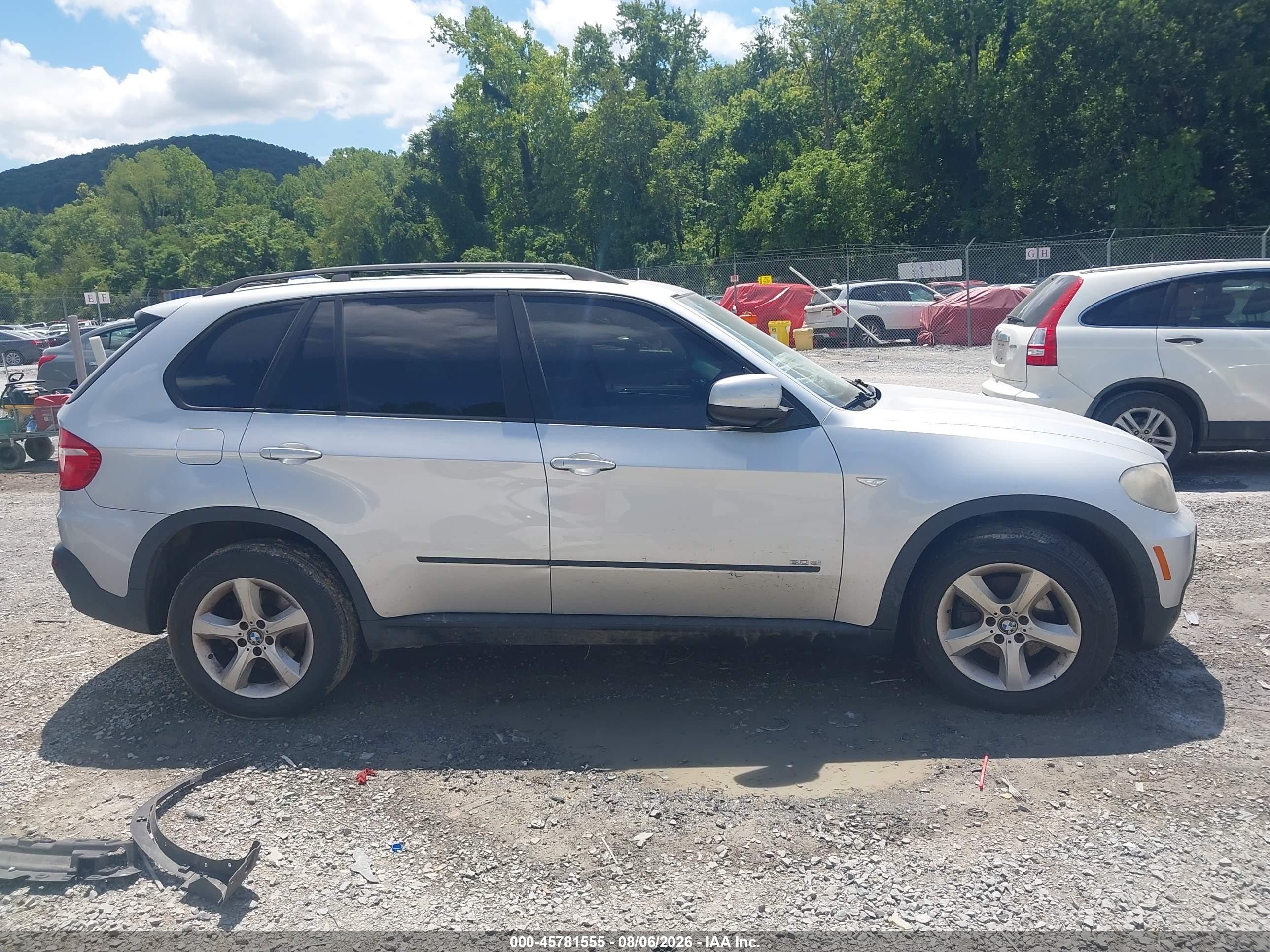 2008 Bmw X5 3.0si Silver vin: 5UXFE43518L029249