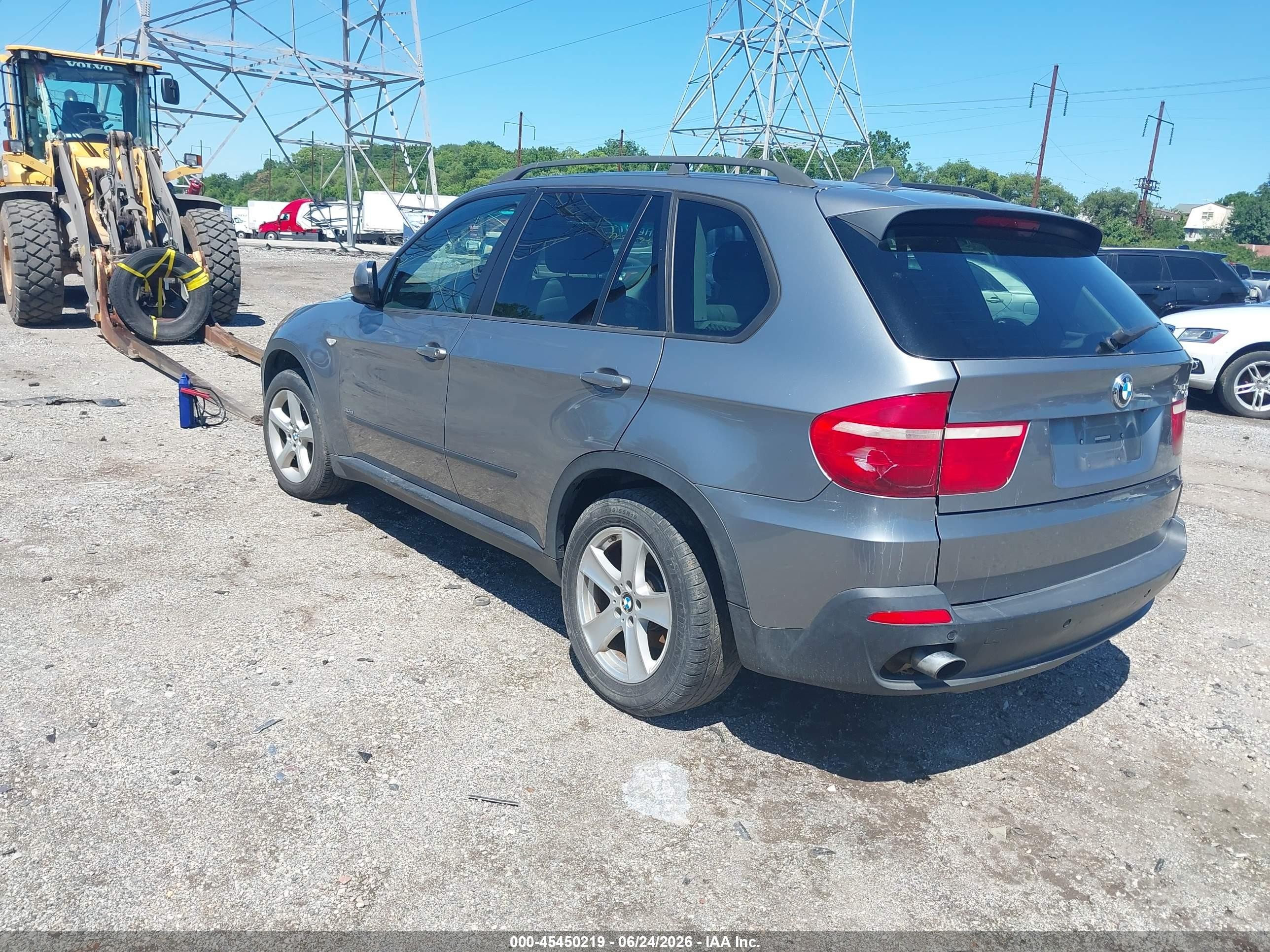 2007 Bmw X5 3.0si Gray vin: 5UXFE43527L011504