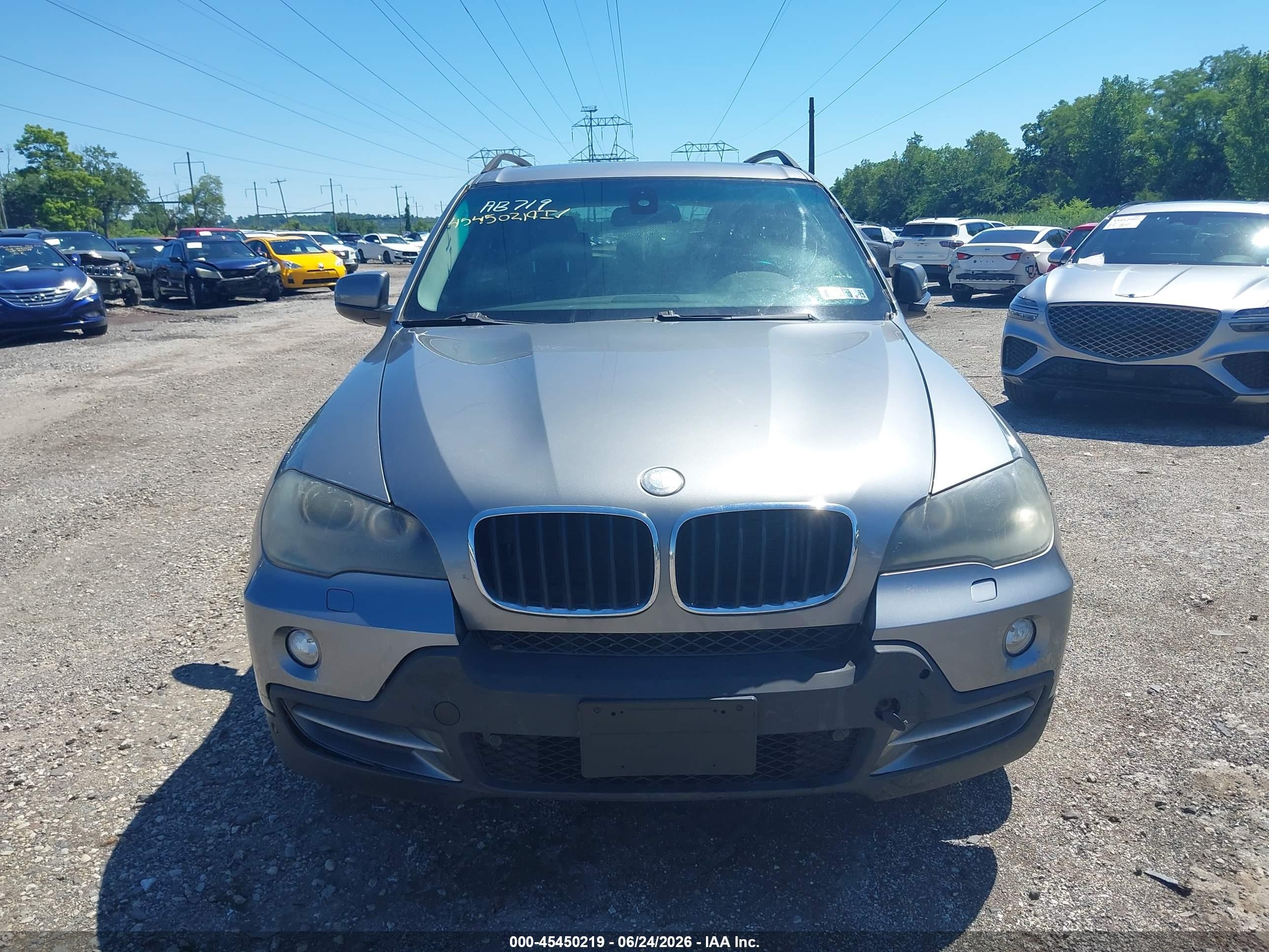 2007 Bmw X5 3.0si Gray vin: 5UXFE43527L011504