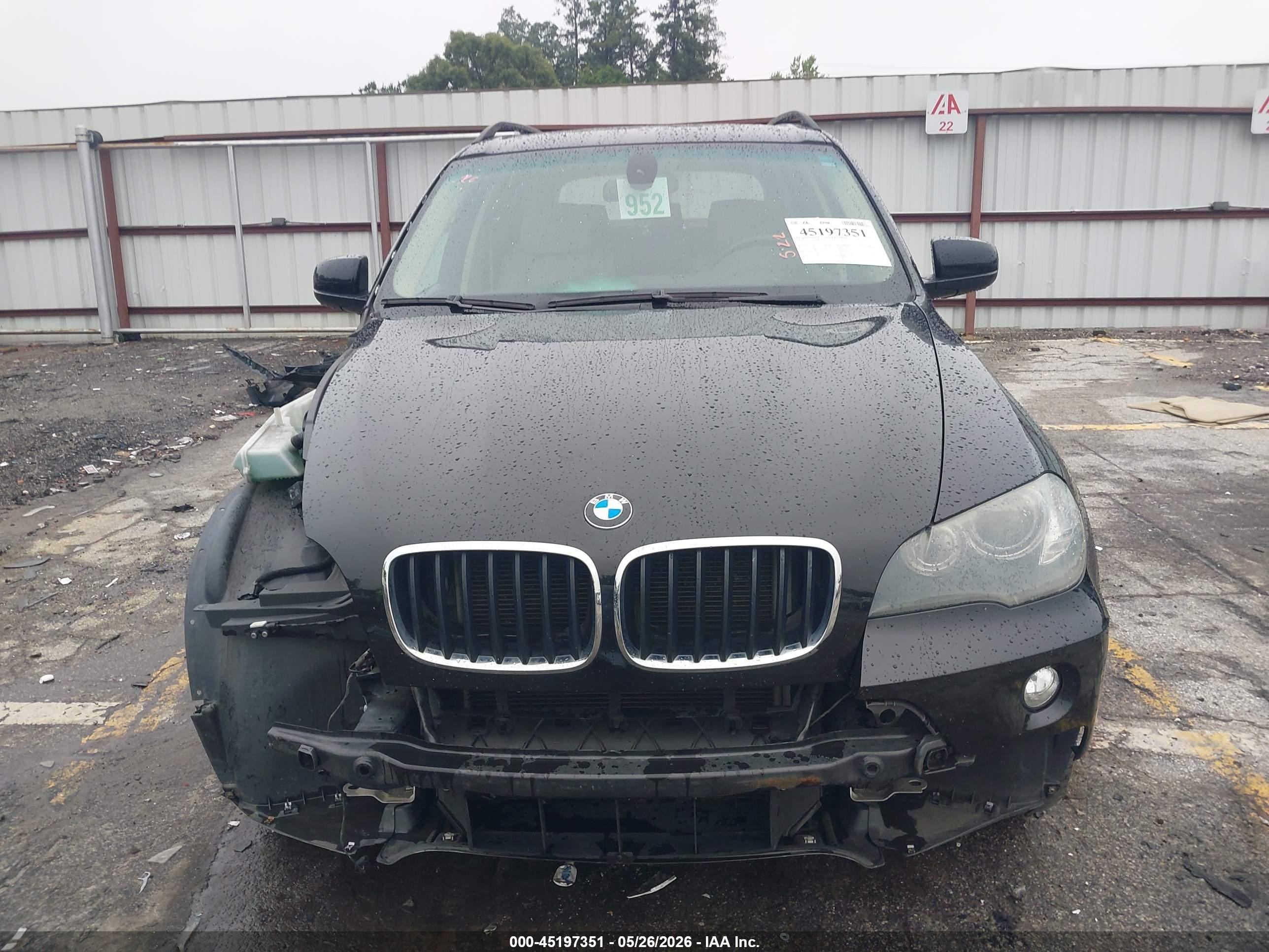 2008 Bmw X5 3.0si Black vin: 5UXFE43528L024058