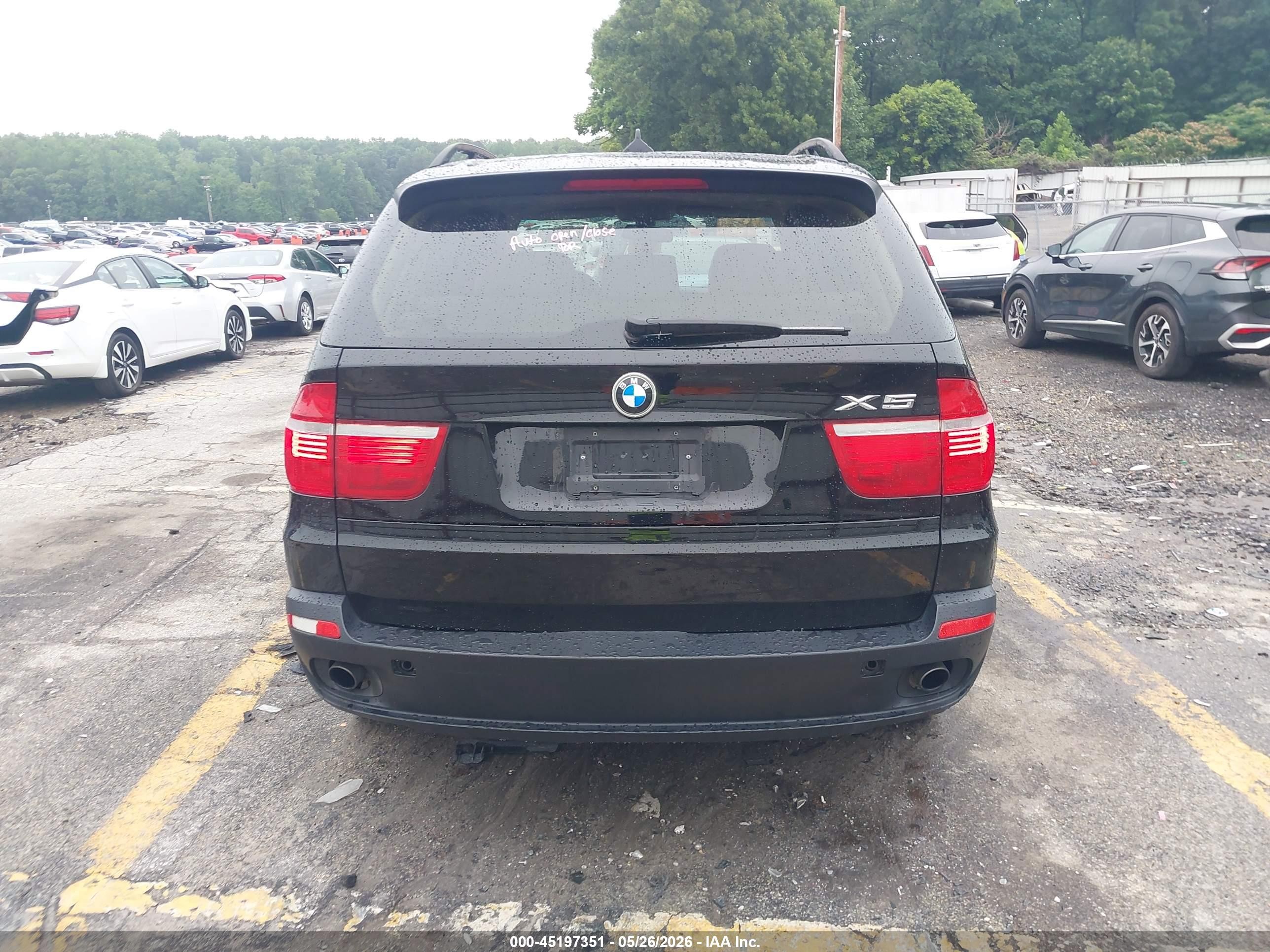 2008 Bmw X5 3.0si Black vin: 5UXFE43528L024058