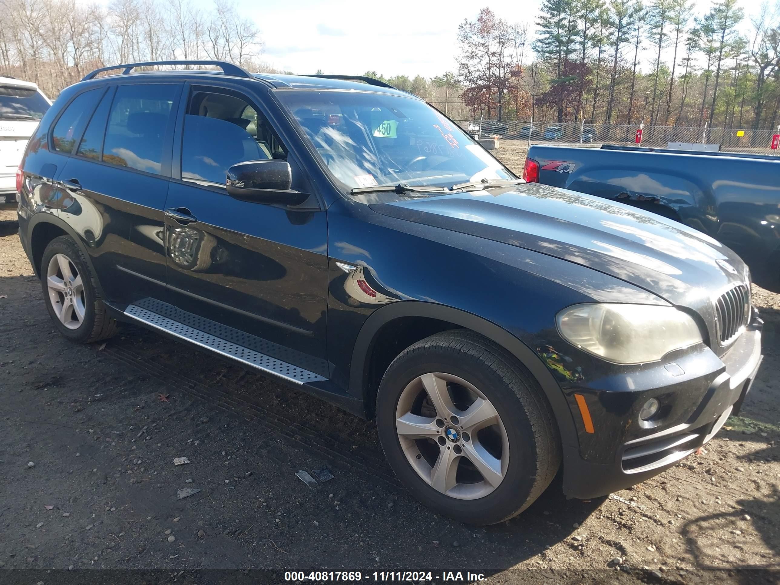 2009 Bmw X5 Xdrive30i Black vin: 5UXFE43529L271646