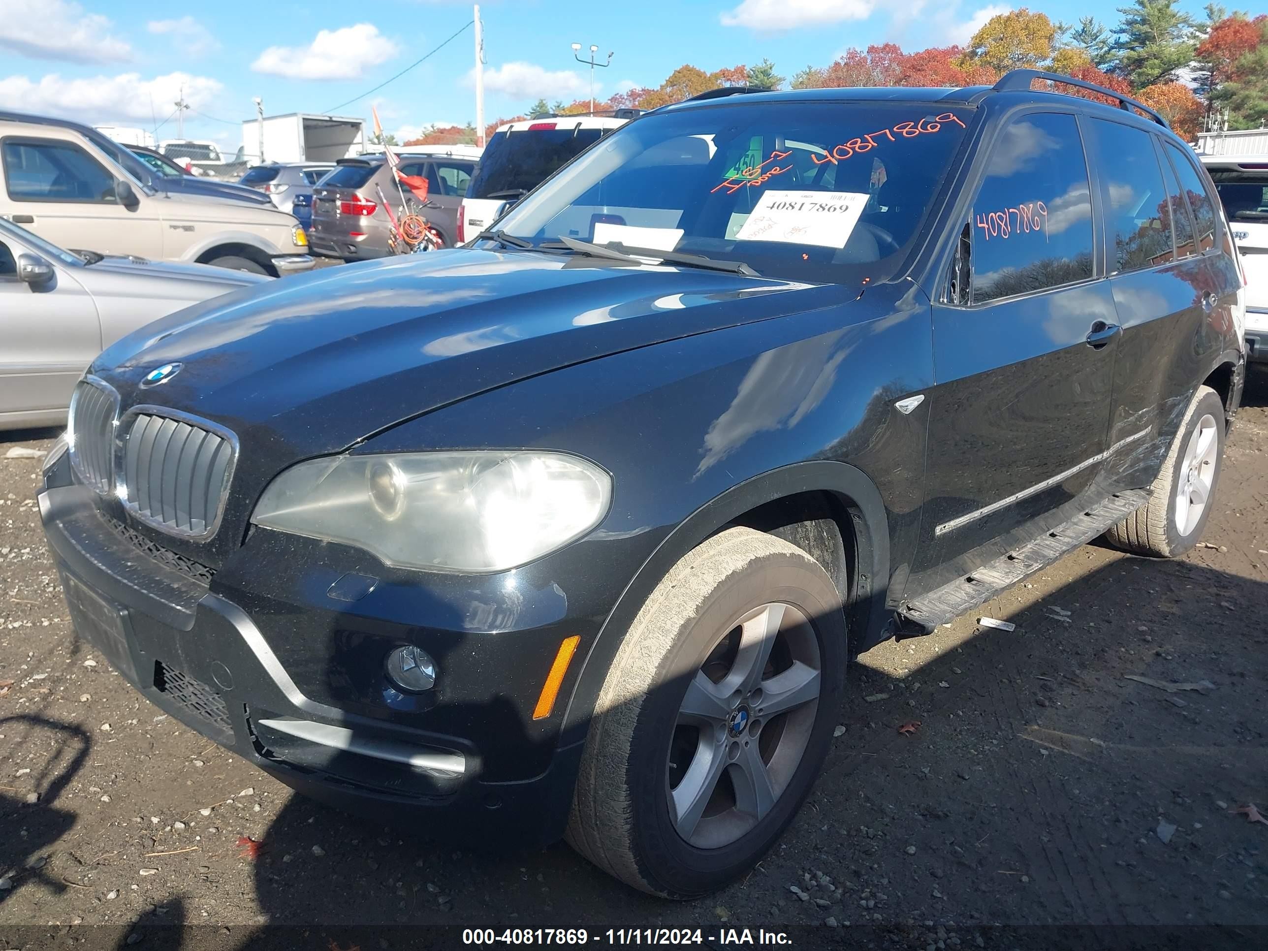 2009 Bmw X5 Xdrive30i Black vin: 5UXFE43529L271646