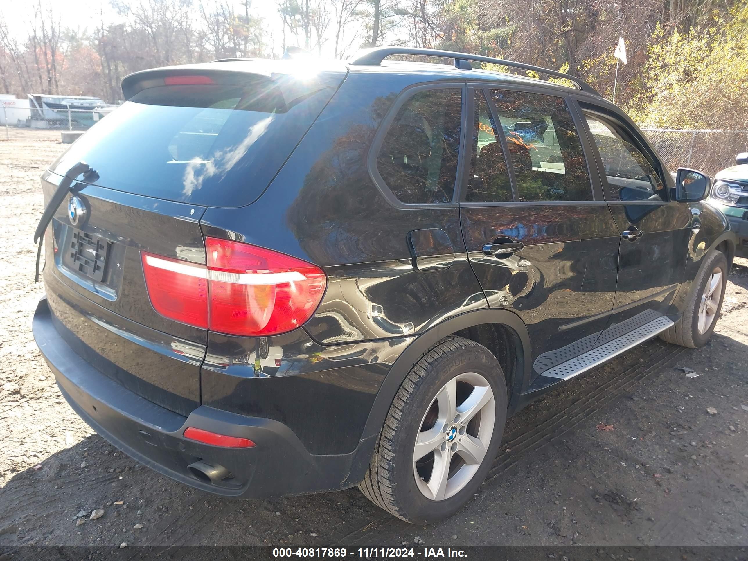2009 Bmw X5 Xdrive30i Black vin: 5UXFE43529L271646