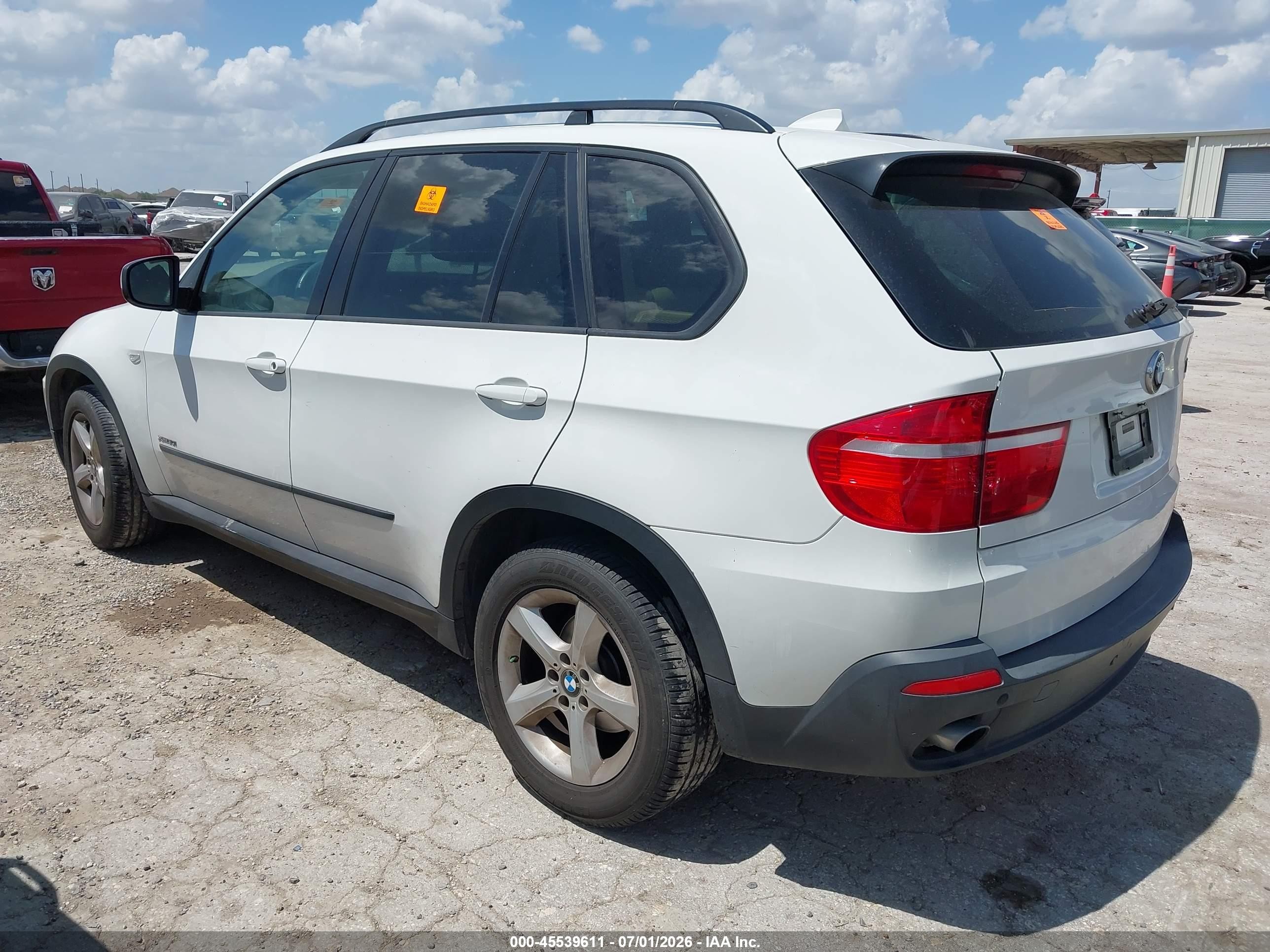 2009 Bmw X5 Xdrive30i White vin: 5UXFE43529L274319