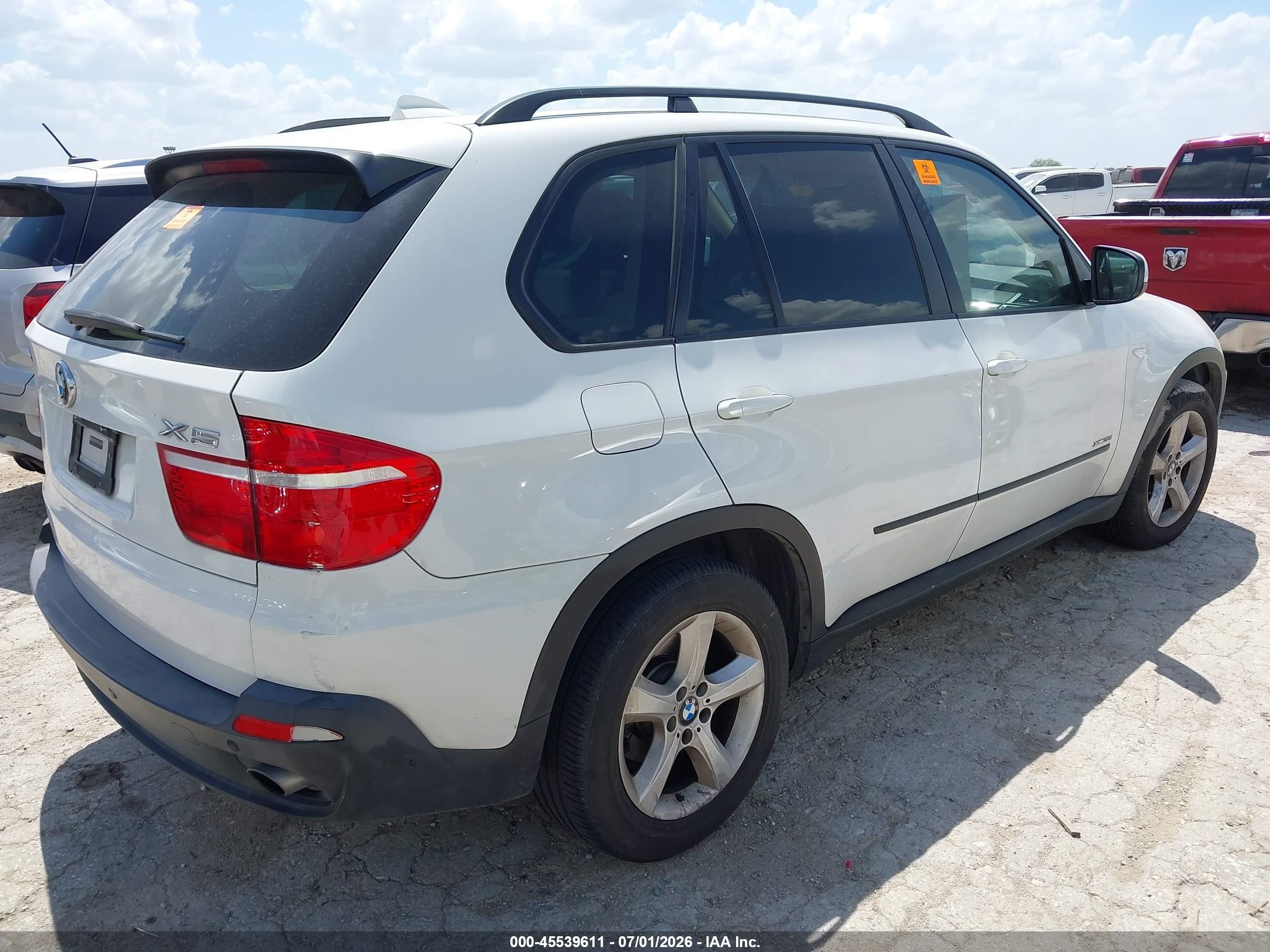 2009 Bmw X5 Xdrive30i White vin: 5UXFE43529L274319