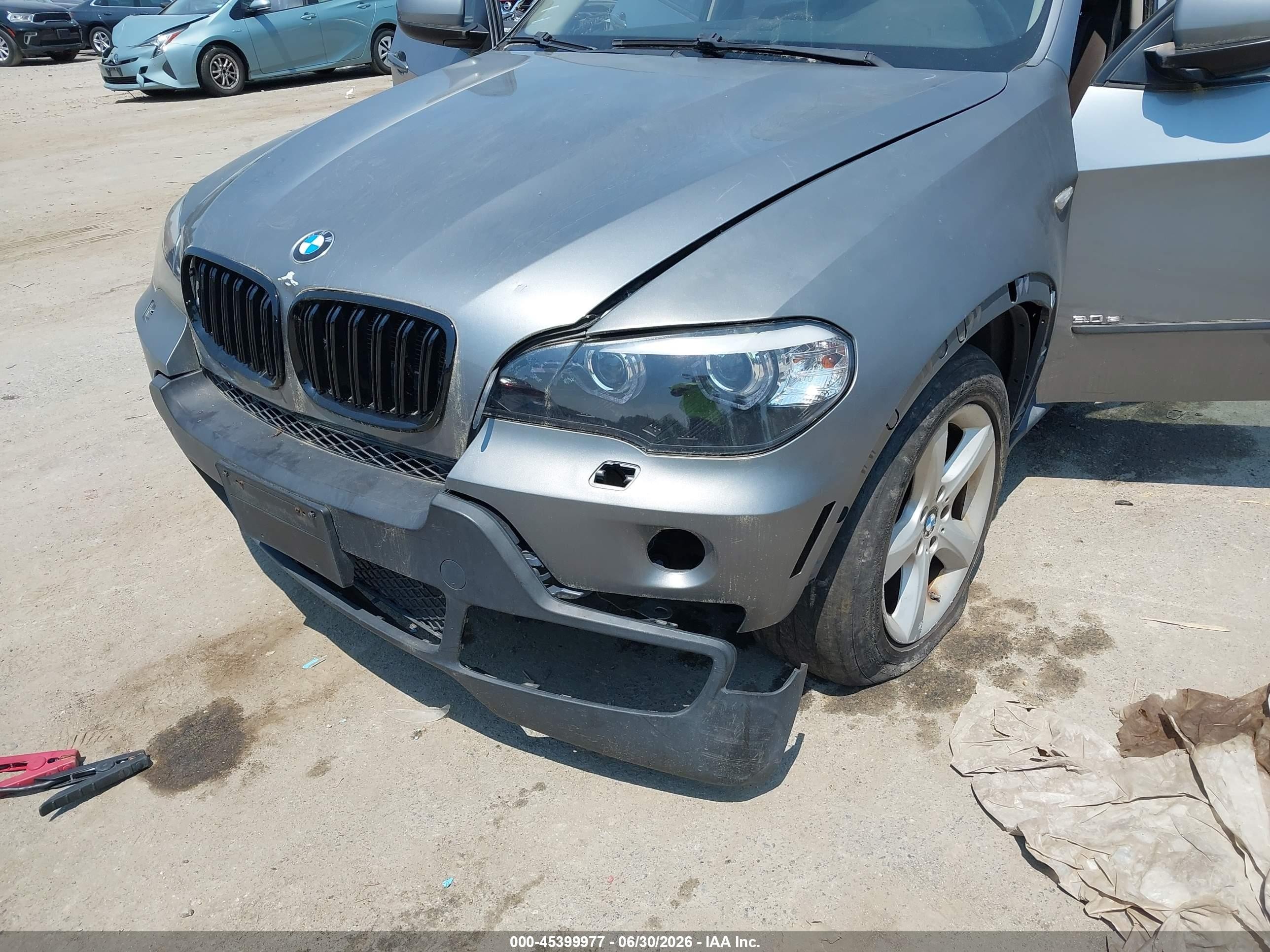 2008 Bmw X5 3.0si Gray vin: 5UXFE43538L008208
