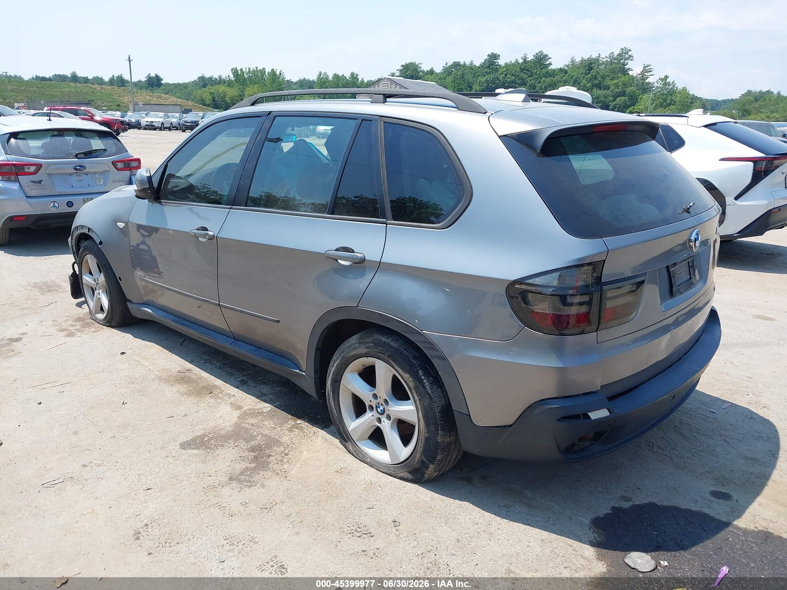 2008 Bmw X5 3.0si Gray vin: 5UXFE43538L008208