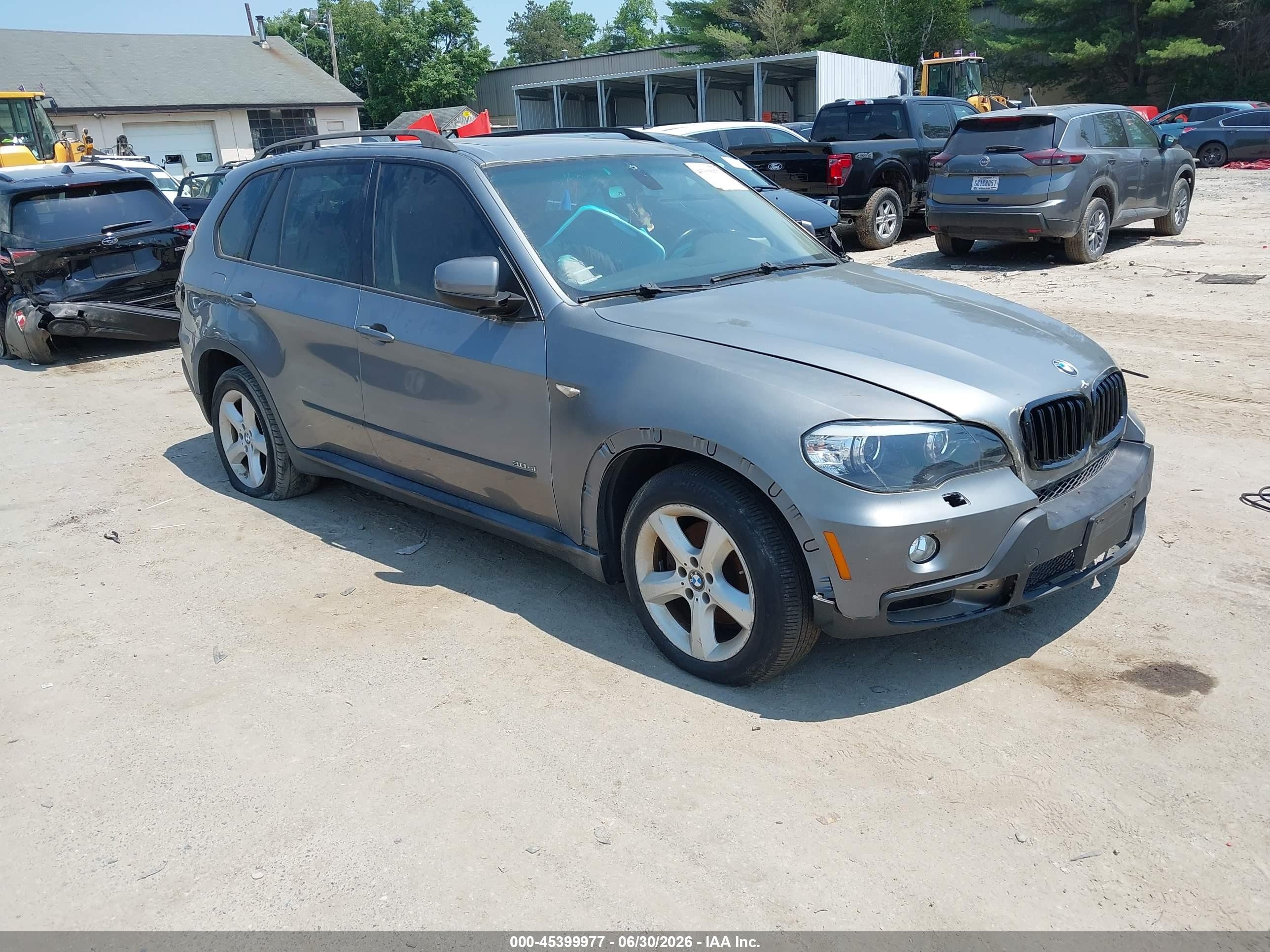 2008 Bmw X5 3.0si Gray vin: 5UXFE43538L008208